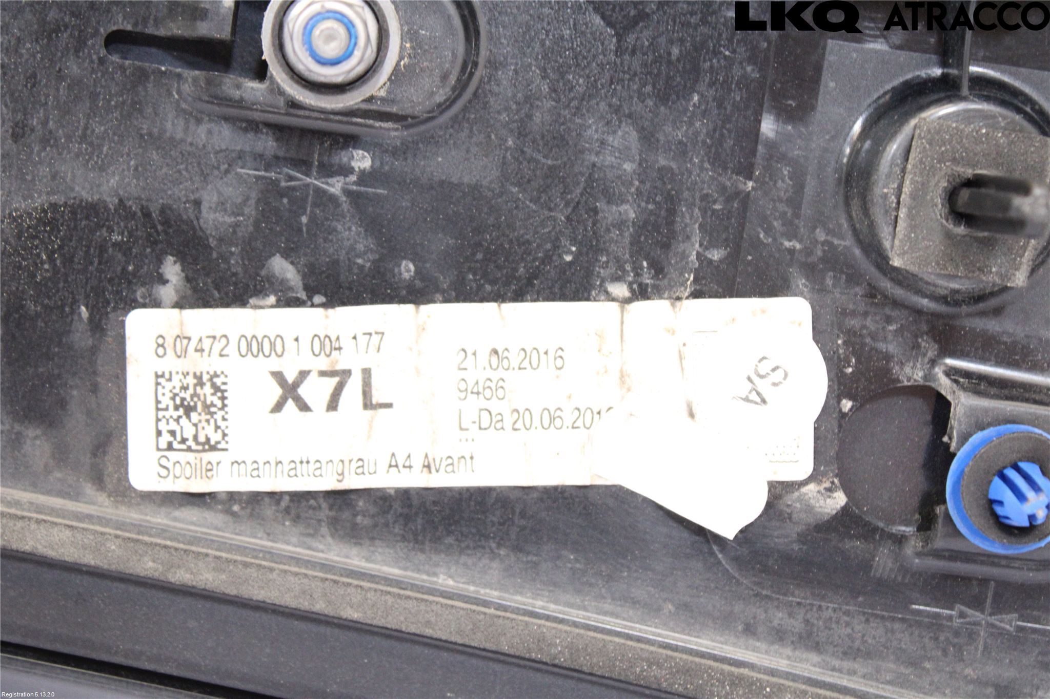 Audi A4/S4 B9 16-19 Spoiler Baklucka