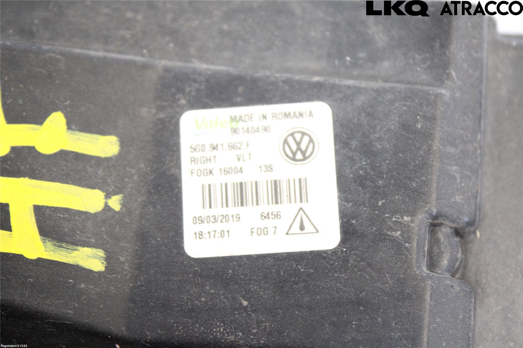 Volkswagen VW GOLF / E-GOLF VII 13-20 Dimljus-Varselljus Fram