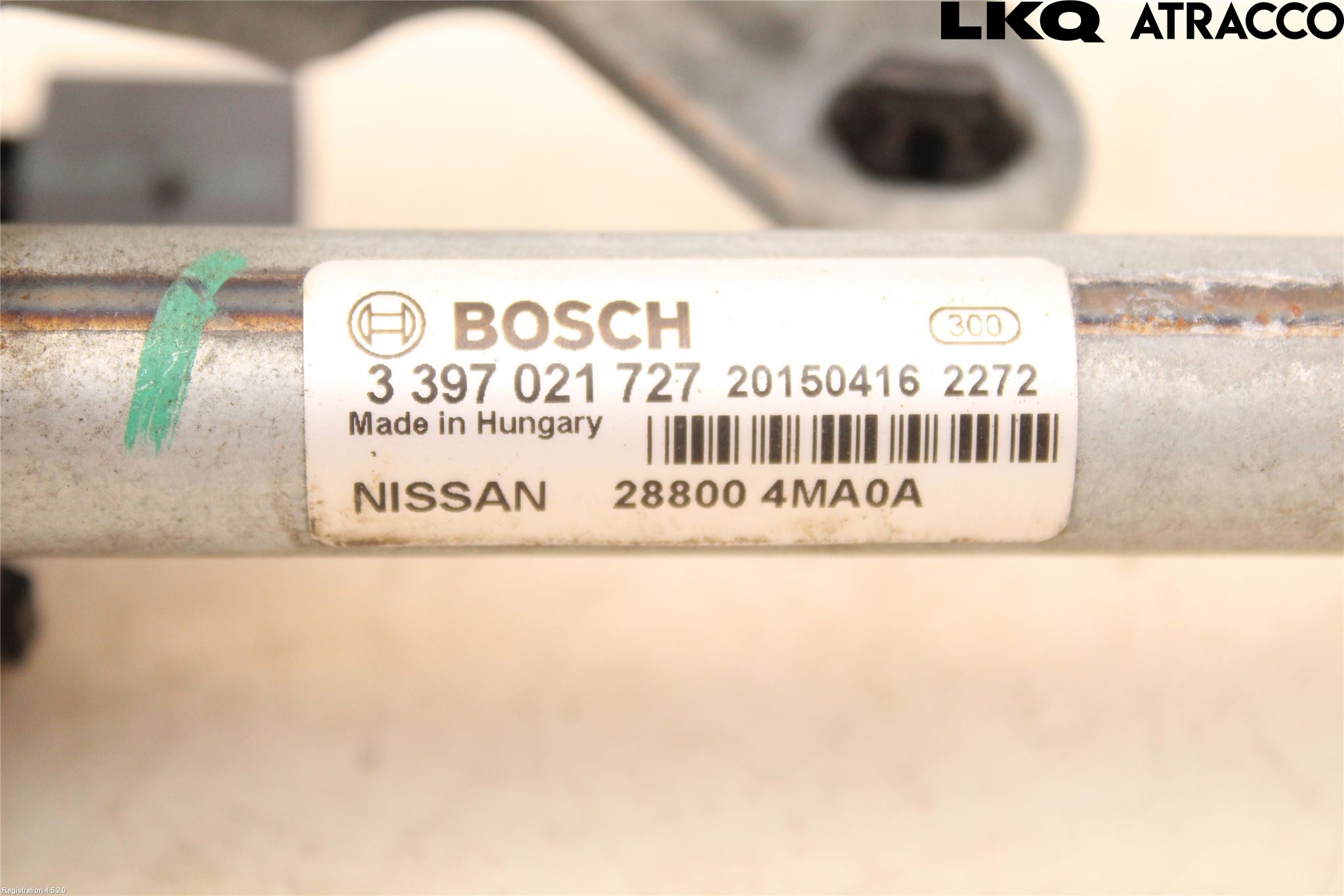 Nissan PULSAR Torkarmekanism Vindruta