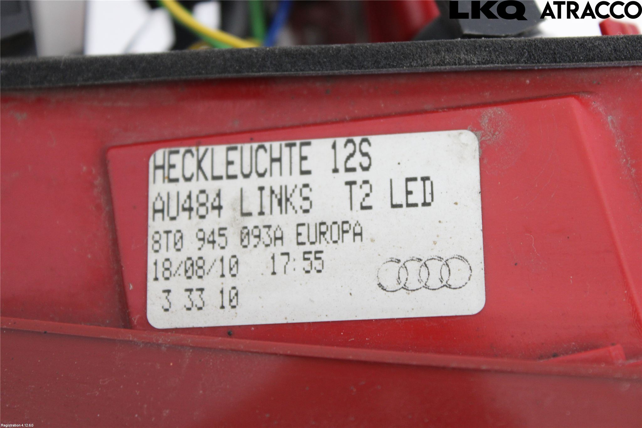 Audi A5 07-16 Bakljus Lucka Vä