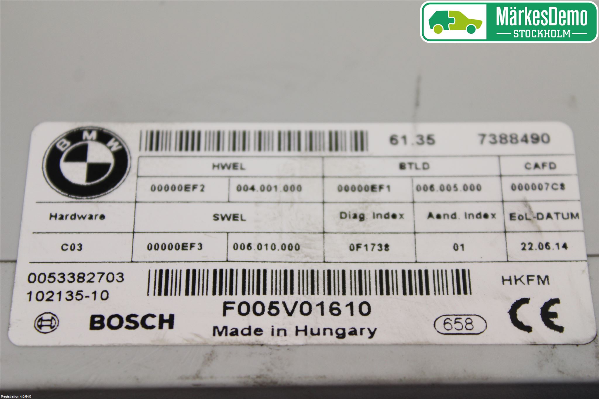 BMW 4 F32/F33/F82/F83 13-20 Styrenhet Baklucka