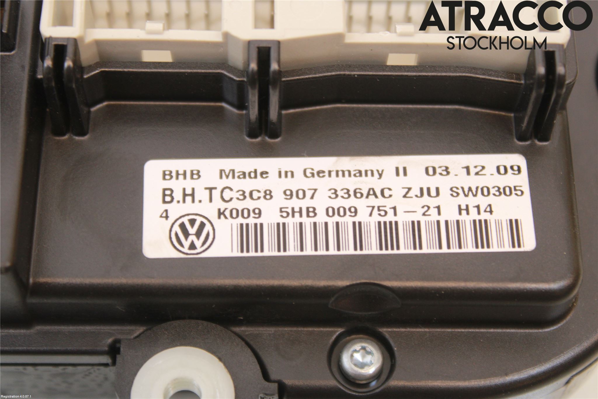 Volkswagen VW GOLF VI 09-13 Ac Styrenhet Ac Manöveren