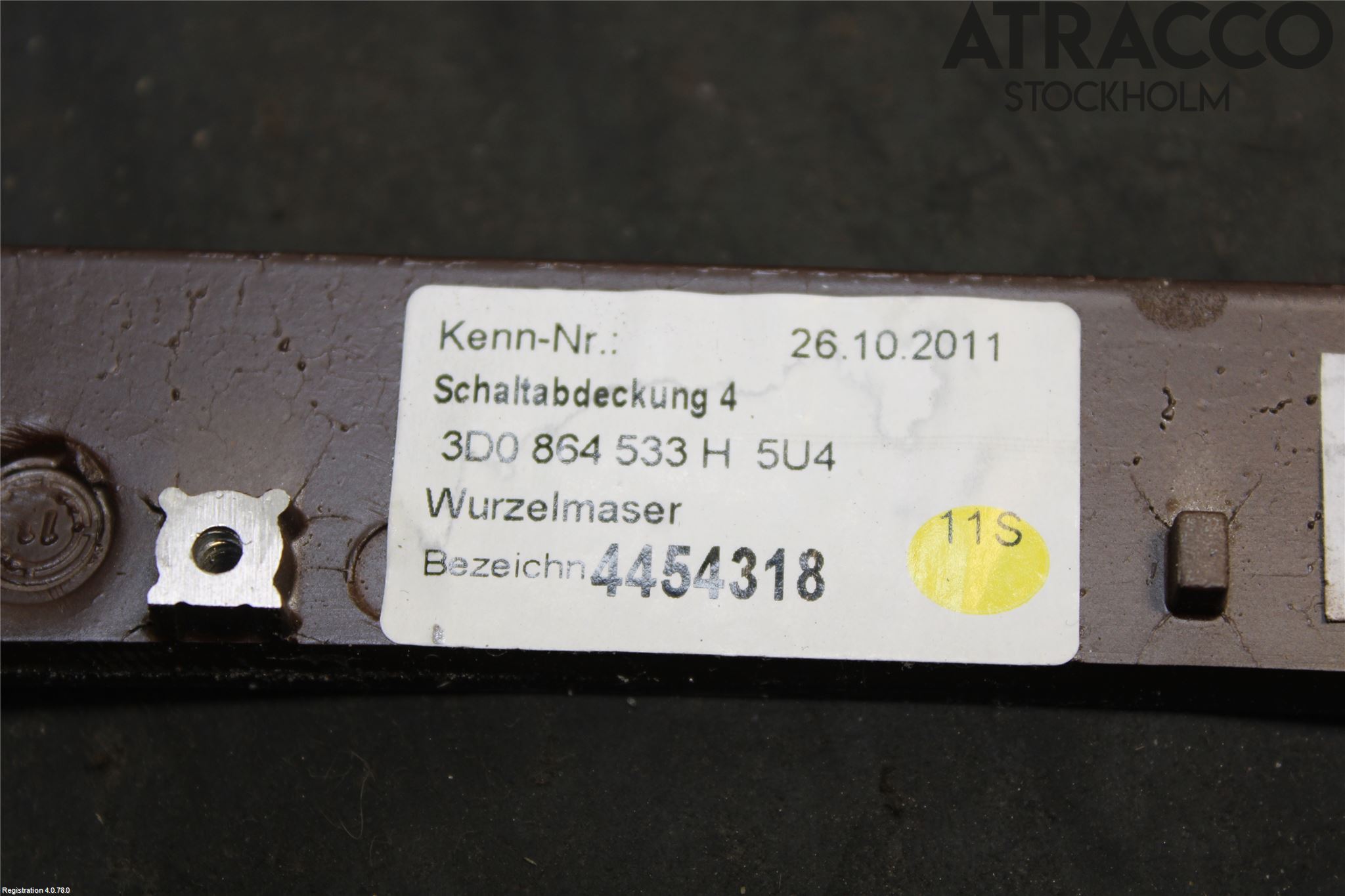 Volkswagen VW PHAETON Instrumentkonsoll Golv
