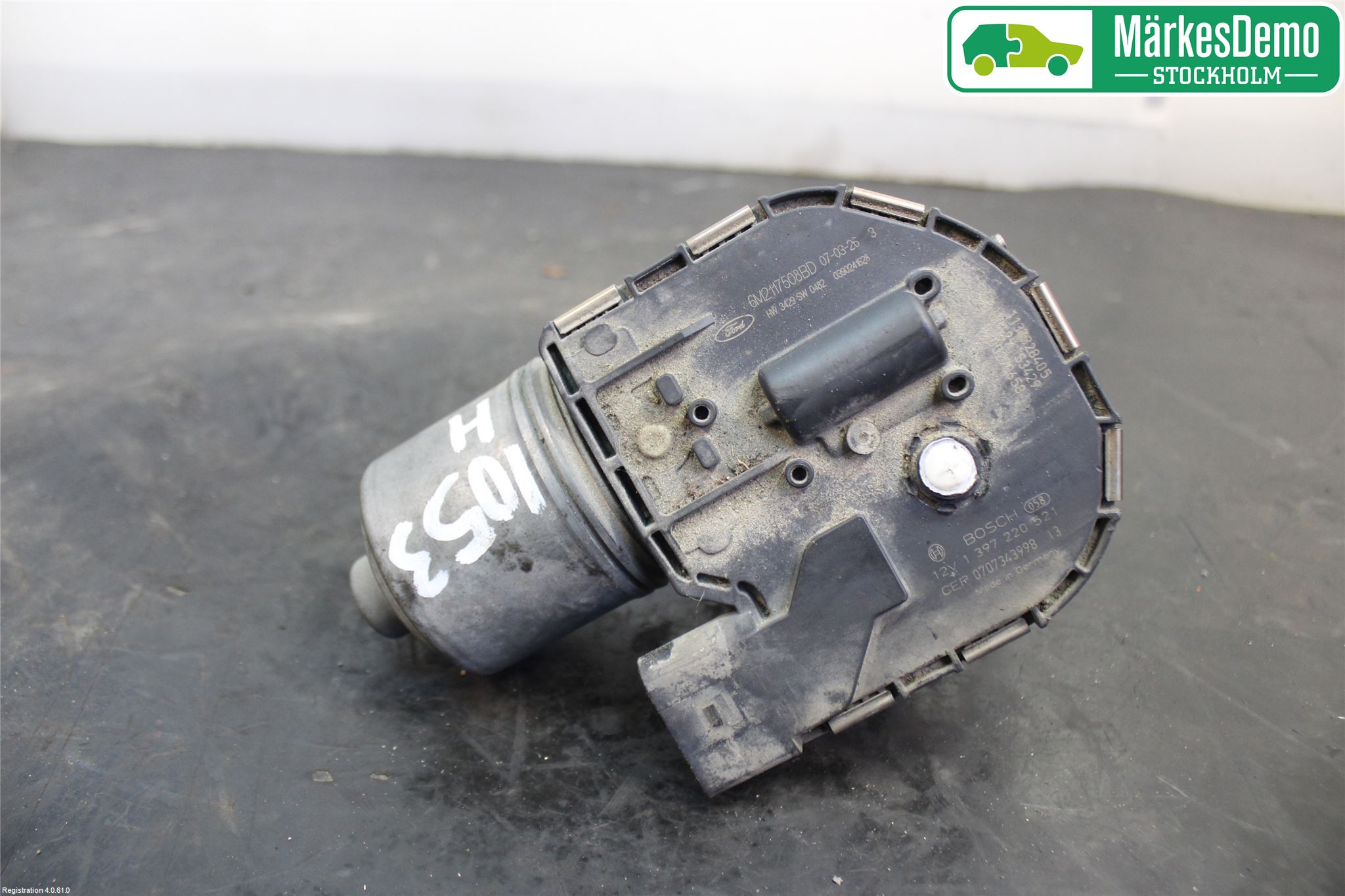 Ford S-MAX 06-15 Torkarmotor Vindruta