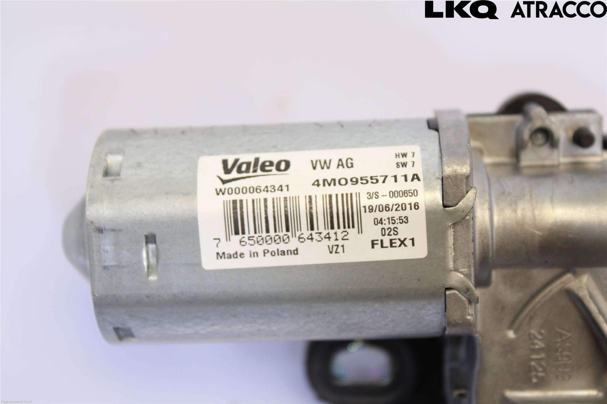 Audi A4/S4 B9 16-19 Torkarmotor Baklucka