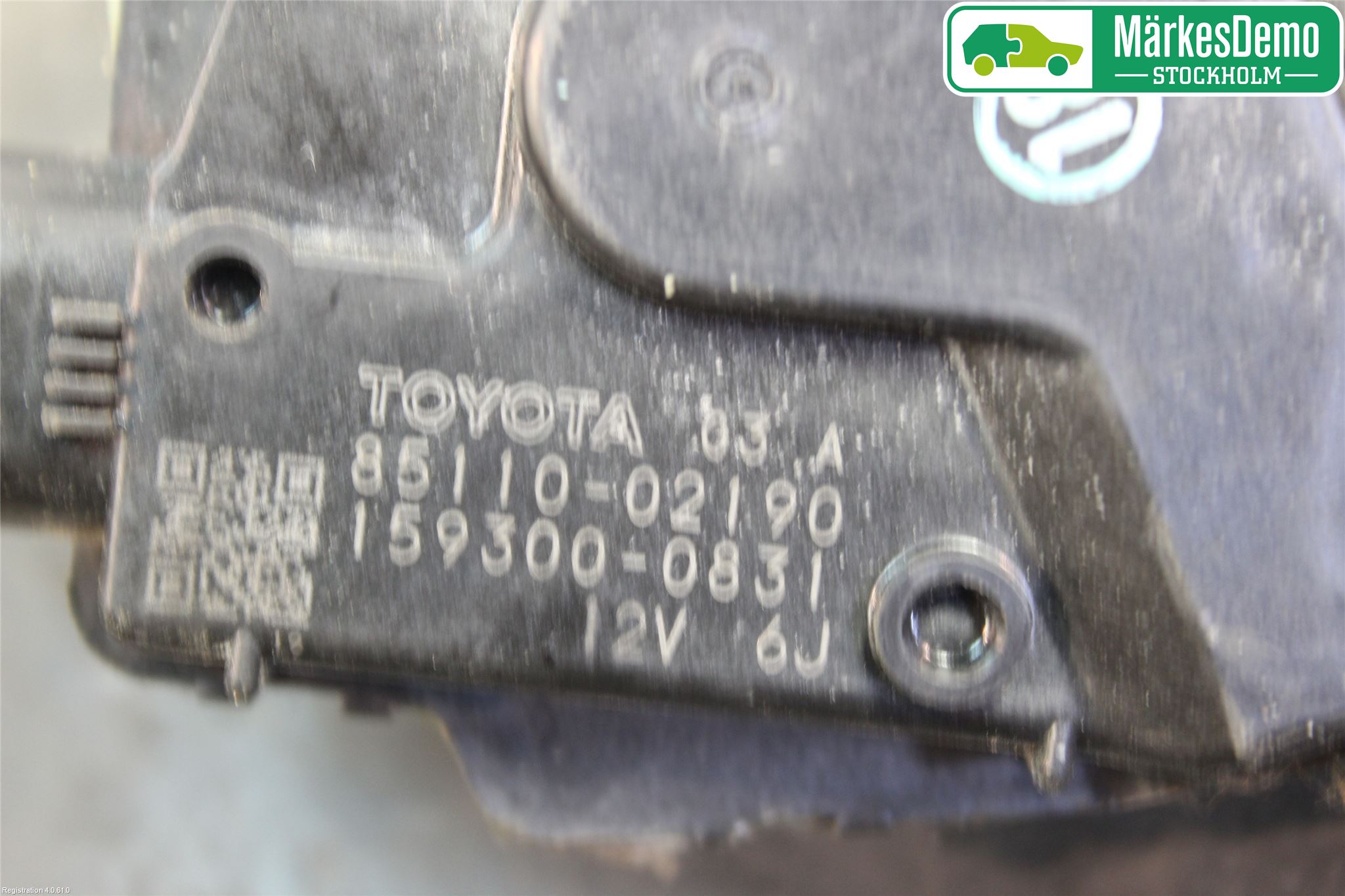 Toyota AURIS 07-09 Torkarmotor Vindruta
