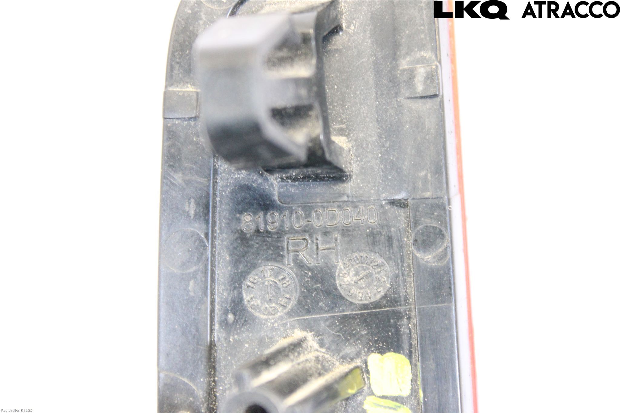 Toyota YARIS XP130 15-20 Dimljus/Reflex Bak