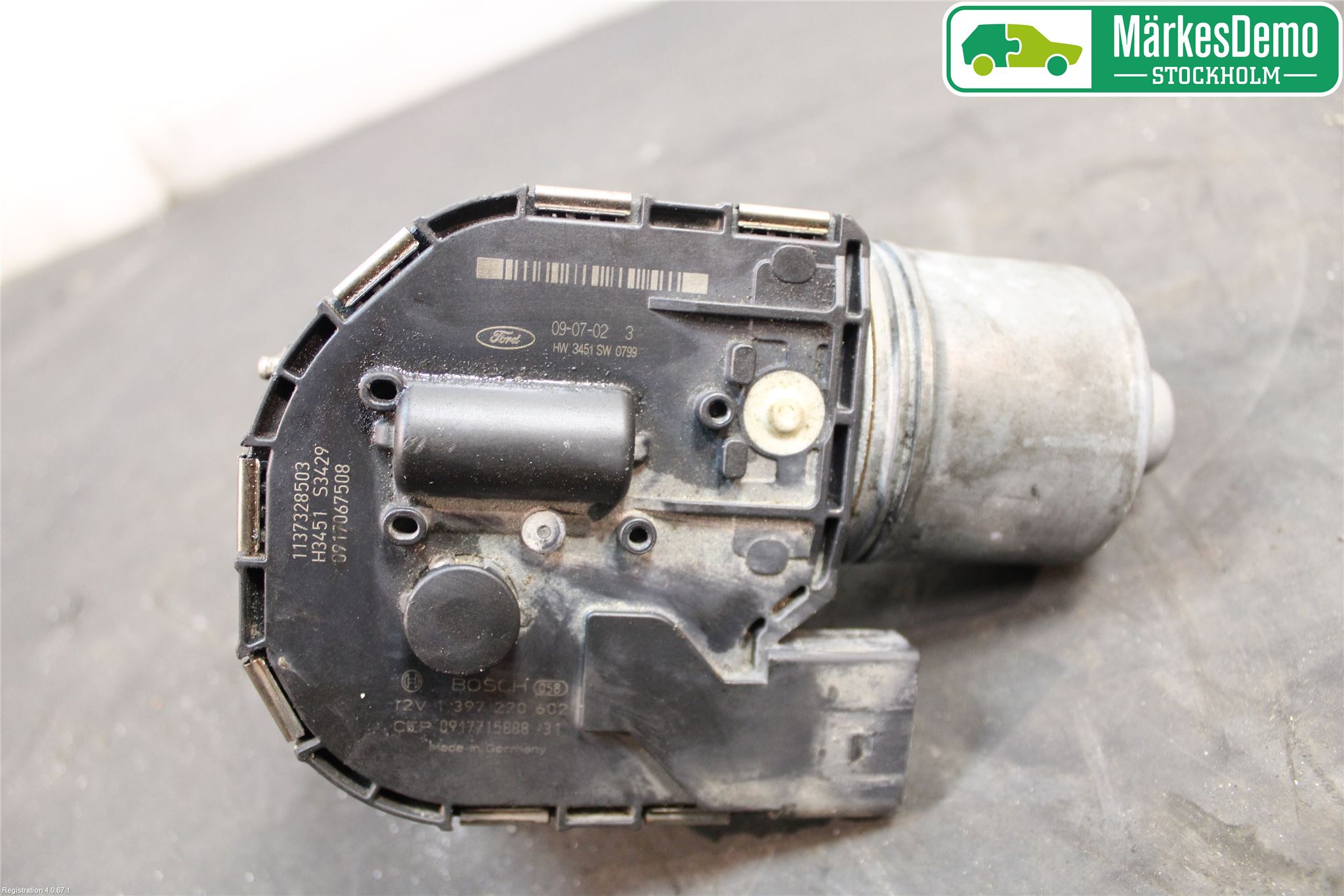 Ford S-MAX 06-15 Torkarmotor Vindruta