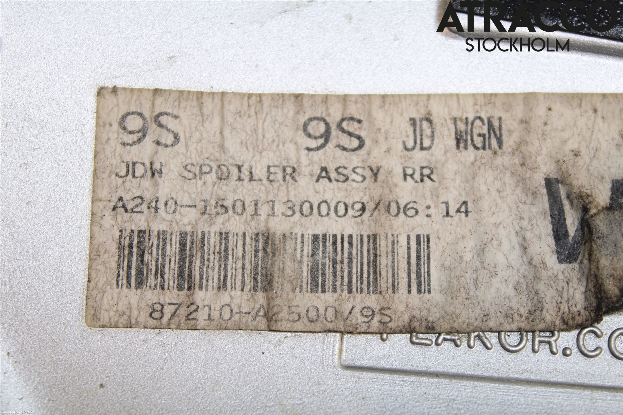 Kia CEED 12-18 Spoiler Baklucka