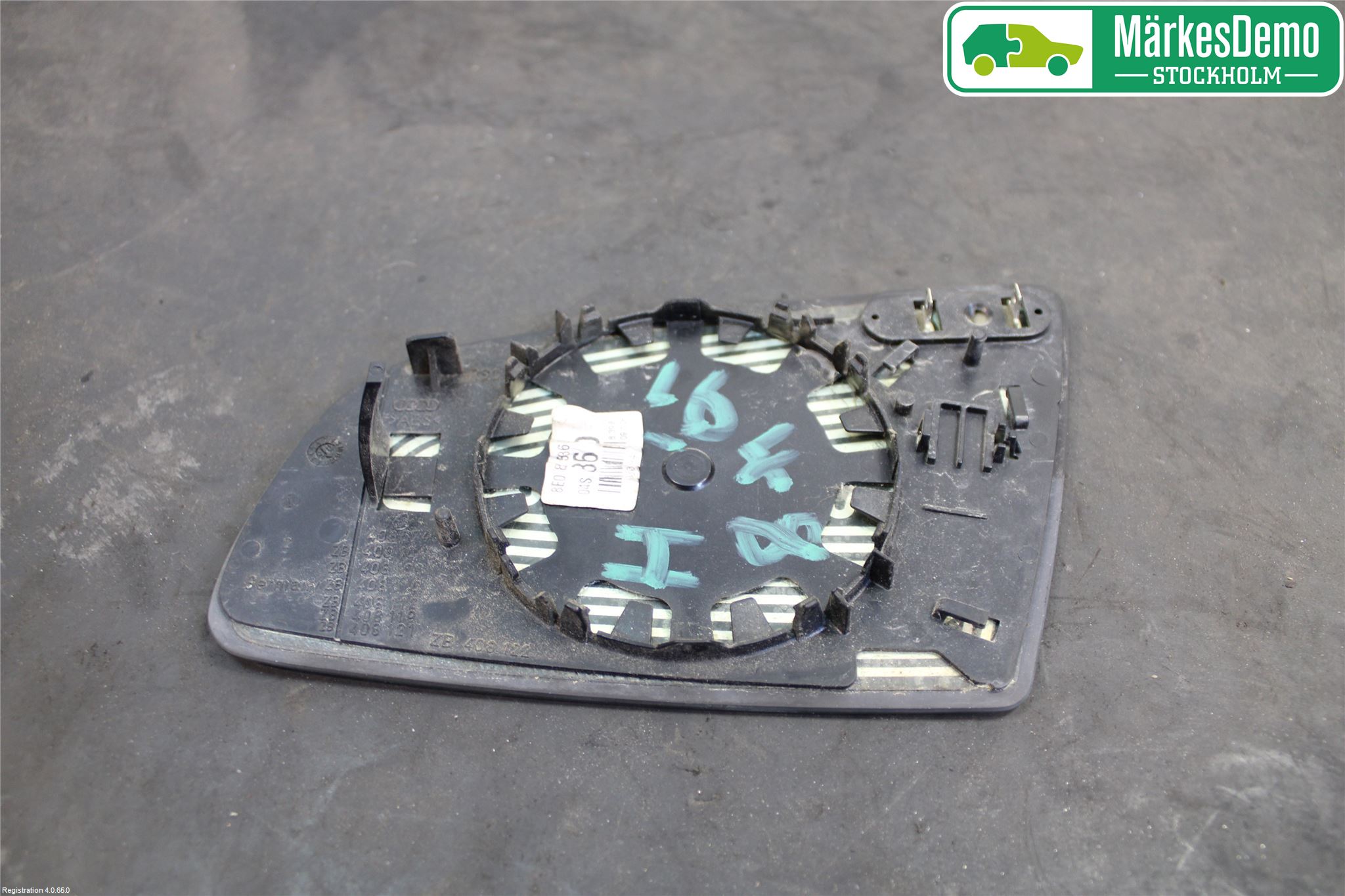 Audi A4/S4 05-07 Spegelglas Hö