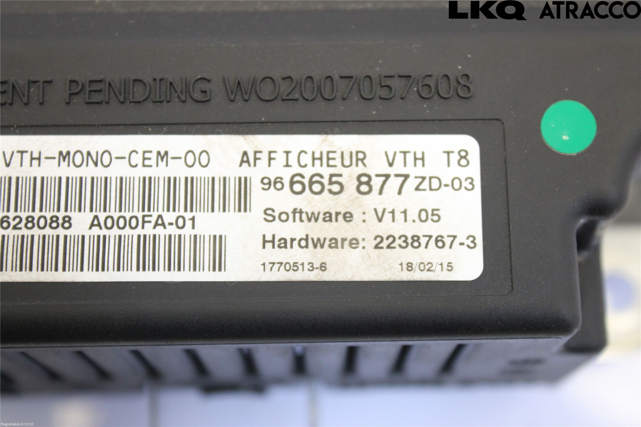 Peugeot 3008 09-16 Multifunktionsdisplay