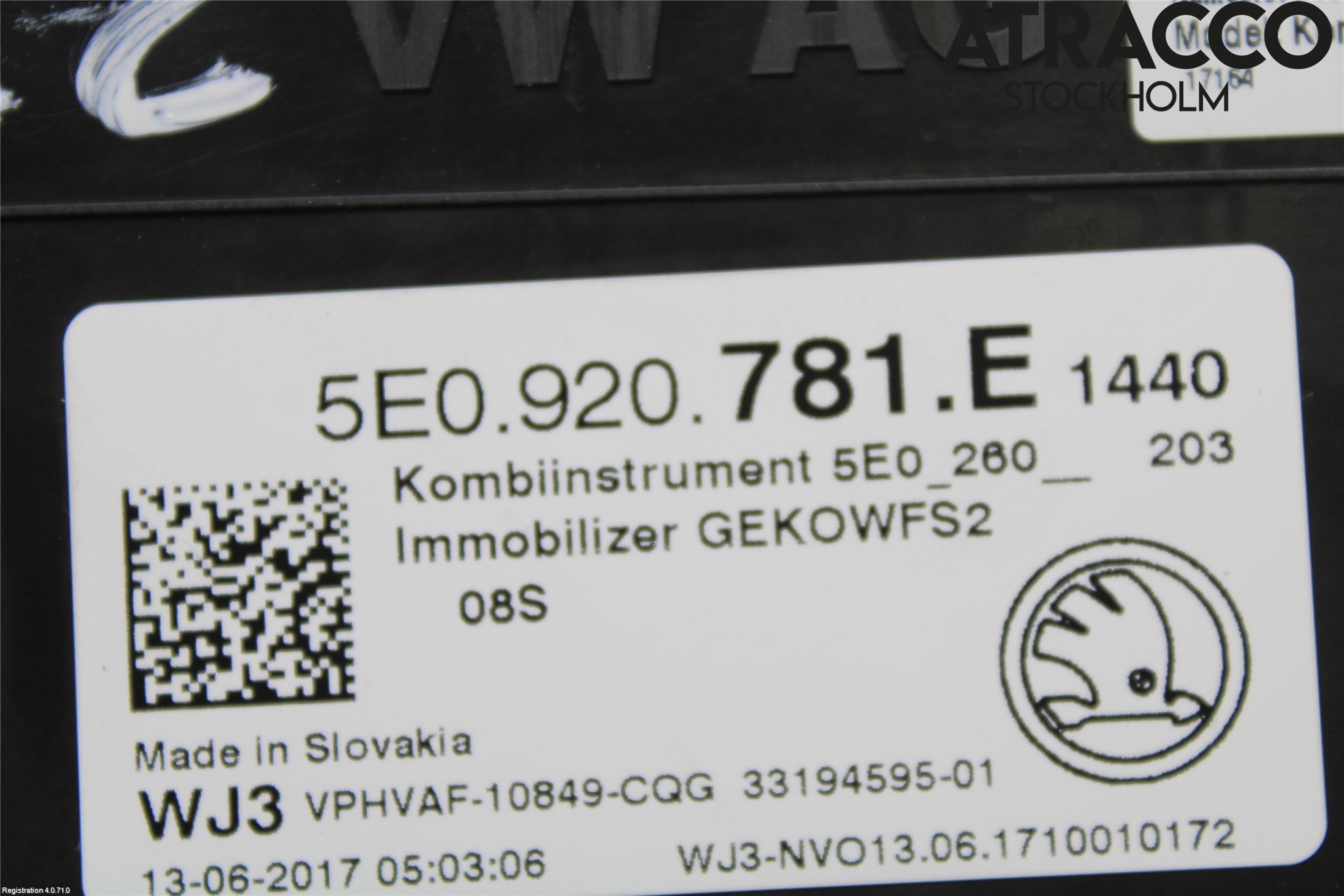 Skoda OCTAVIA (5E) 13-20 Instrument Komb