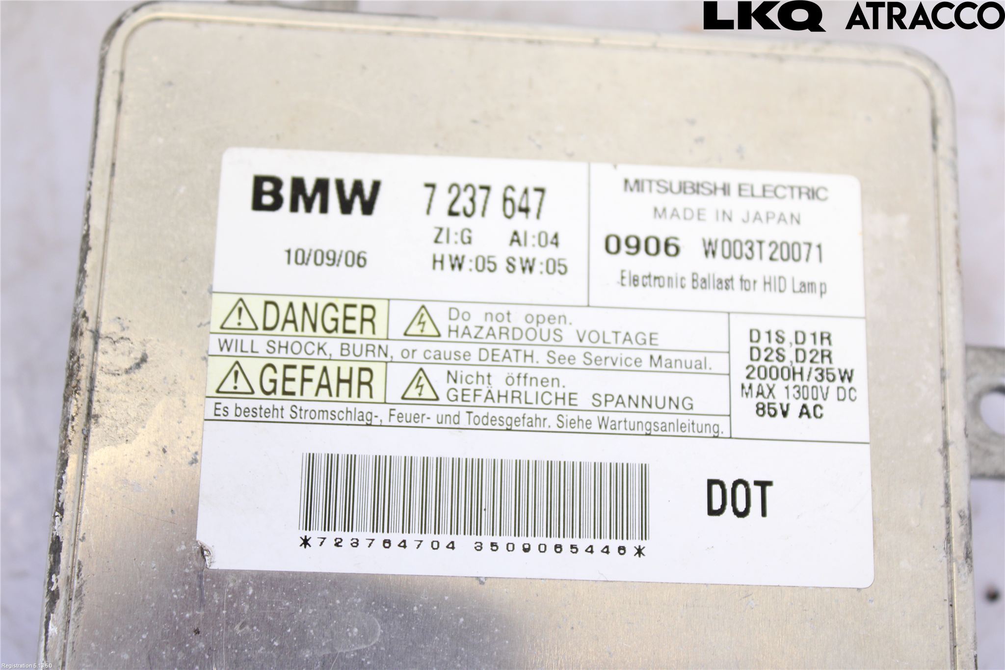 BMW 3 E90/91 SED/TOU 05-12 Styrenhet Strålkastare