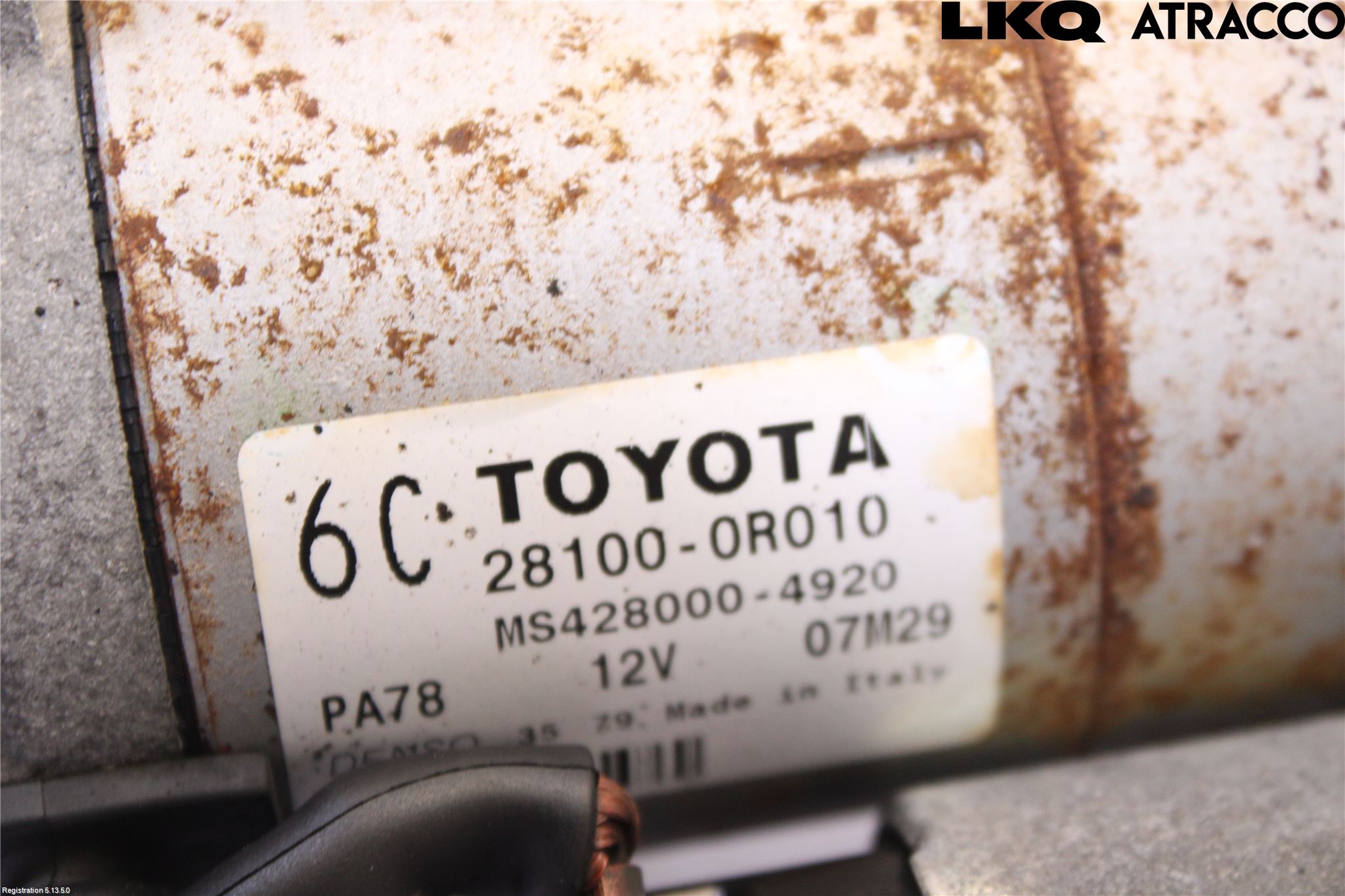 Toyota VERSO 09-18 Startmotor Diesel