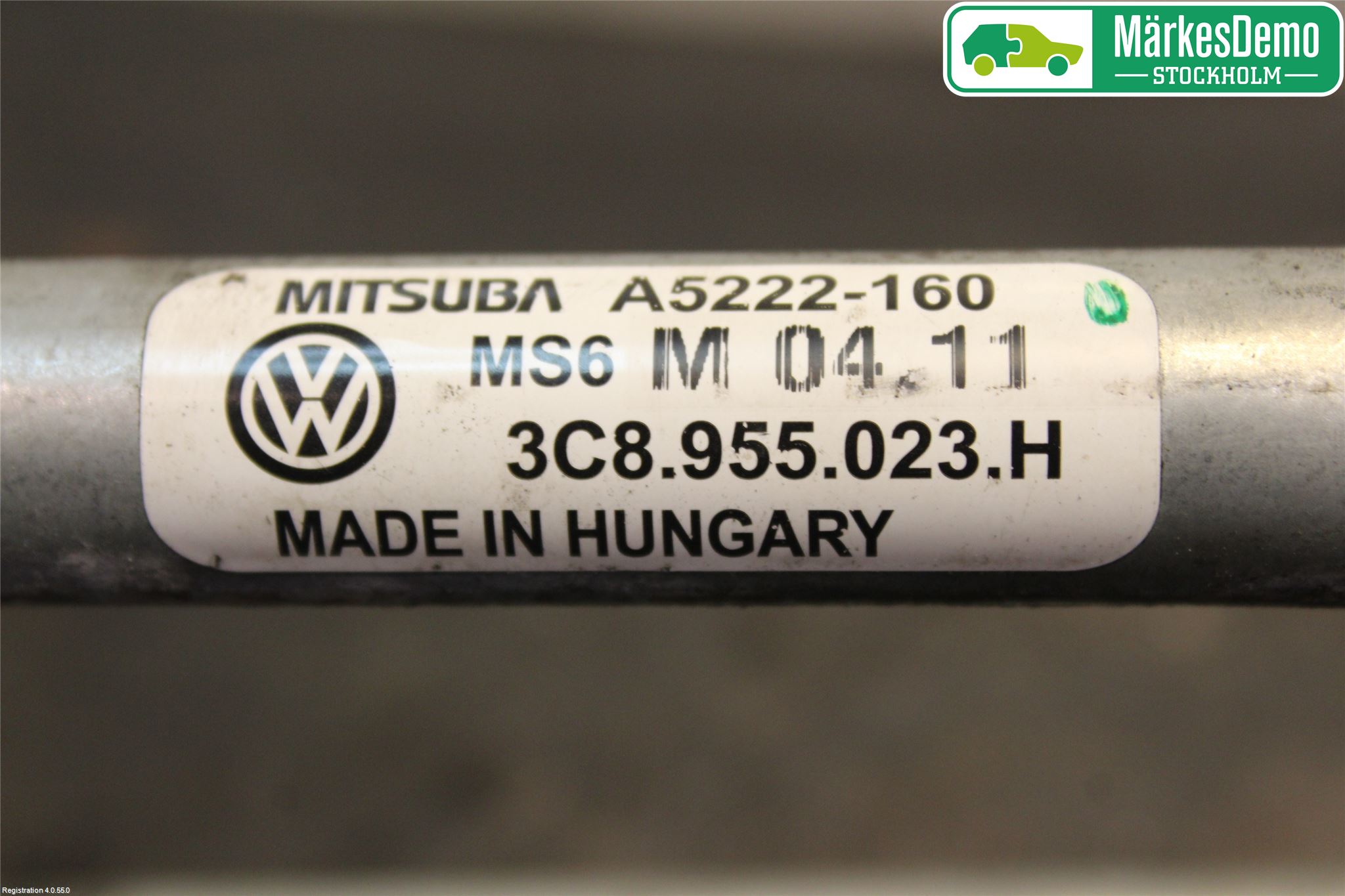 Volkswagen VW PASSAT CC 08-16 Torkarmekanism Vindruta