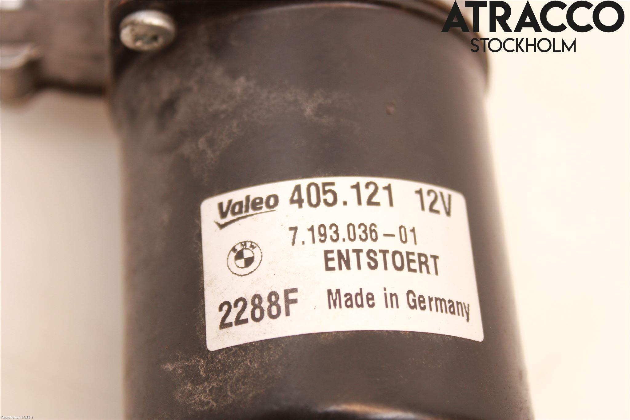 BMW 1 E82/88 Coupé/Cab 06-13 Torkarmotor Vindruta