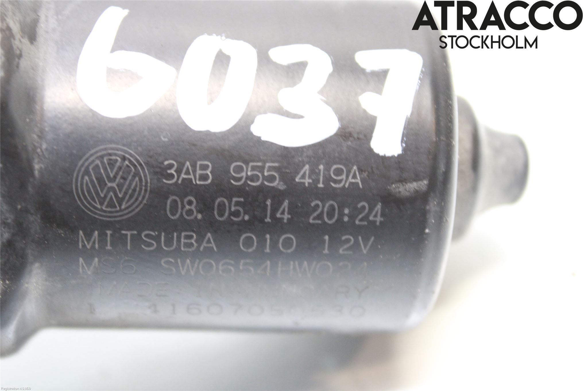 Volkswagen VW PASSAT 11-14 Torkarmotor Vindruta
