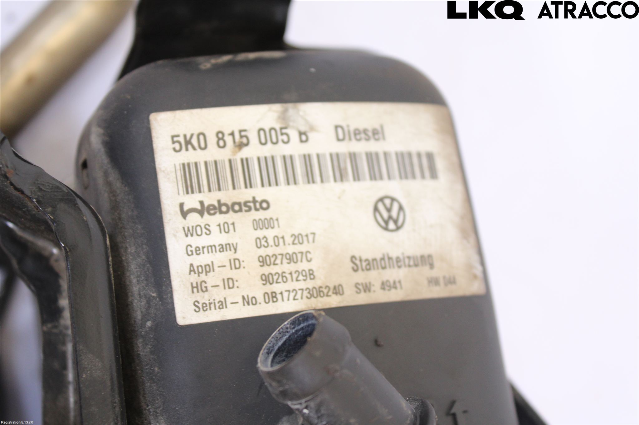 Volkswagen VW CADDY 16-20 Dieselvärmare