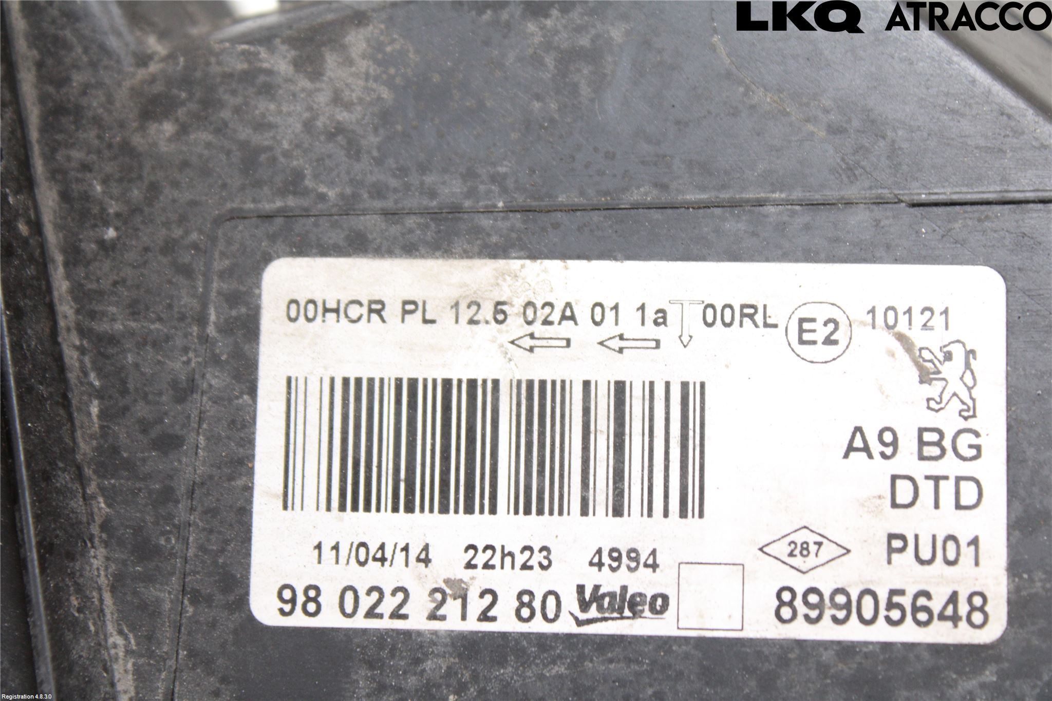 Peugeot 208 12-15 Strålkastare Höger