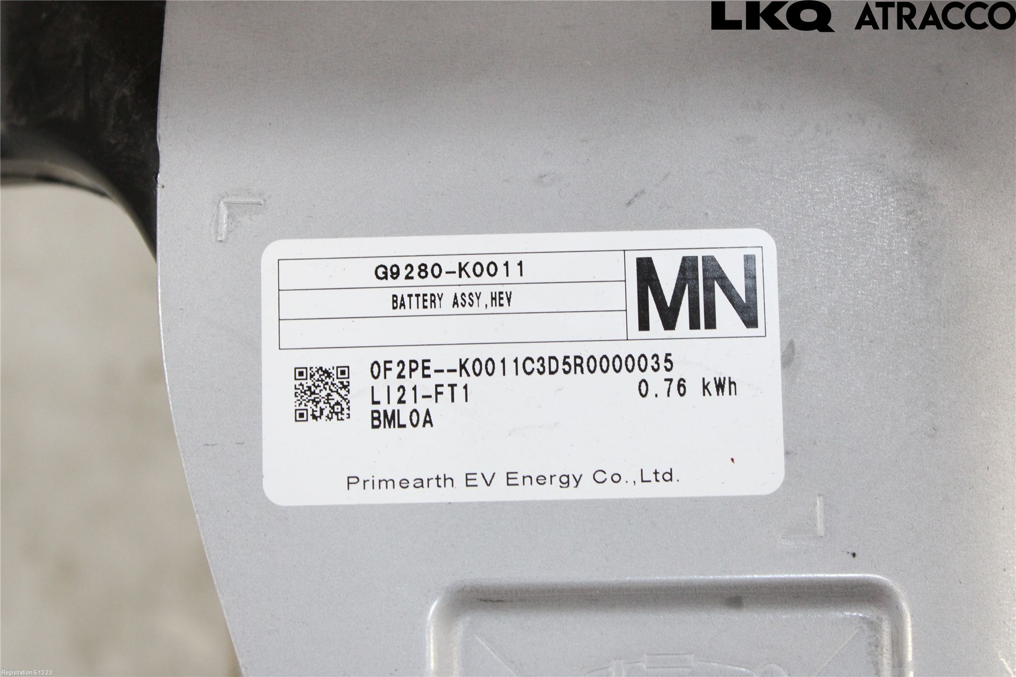 Toyota YARIS XP21 20- Batteri Högspänning