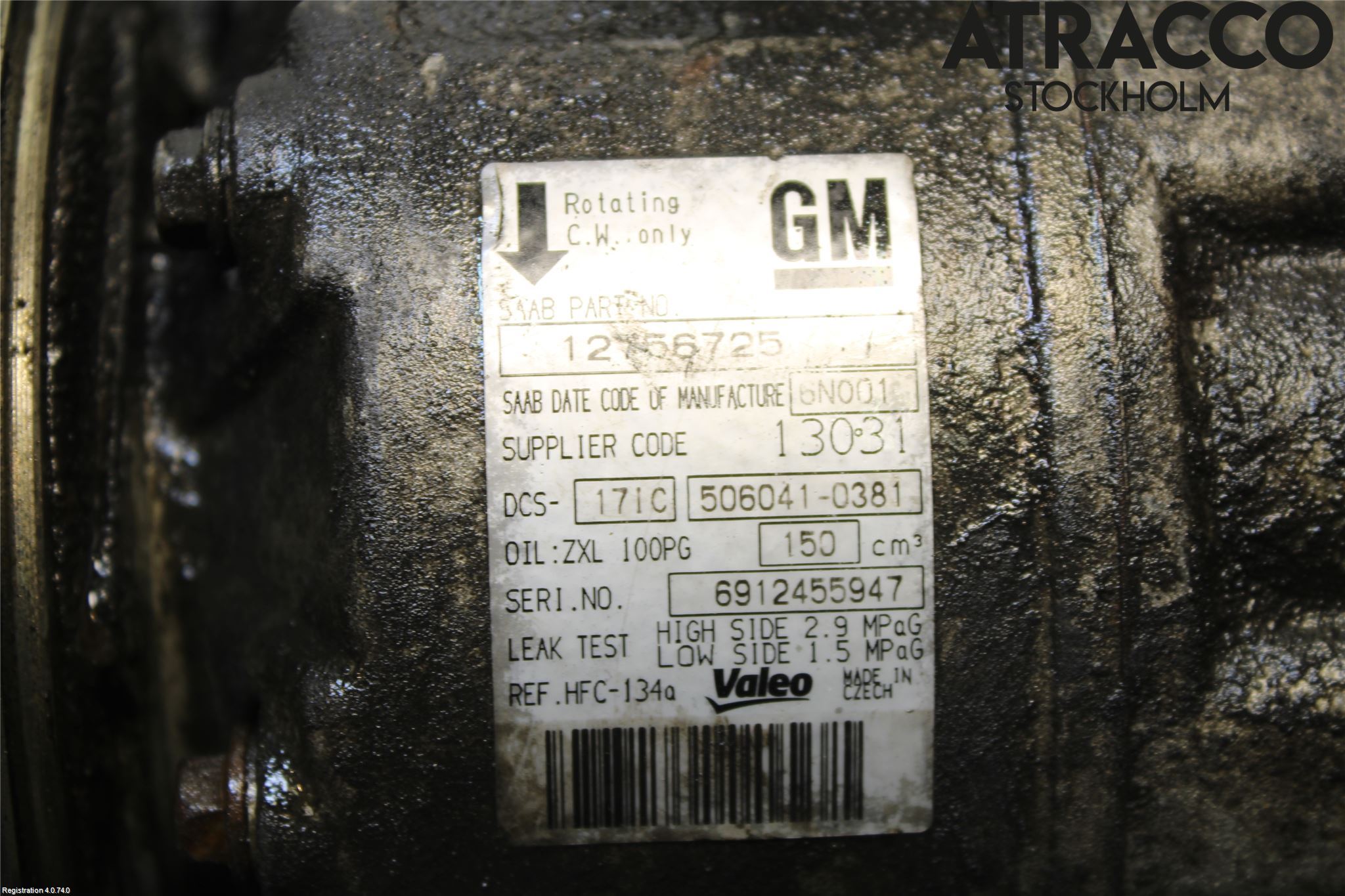 Saab 9-5     06-10 Ac Kompressor