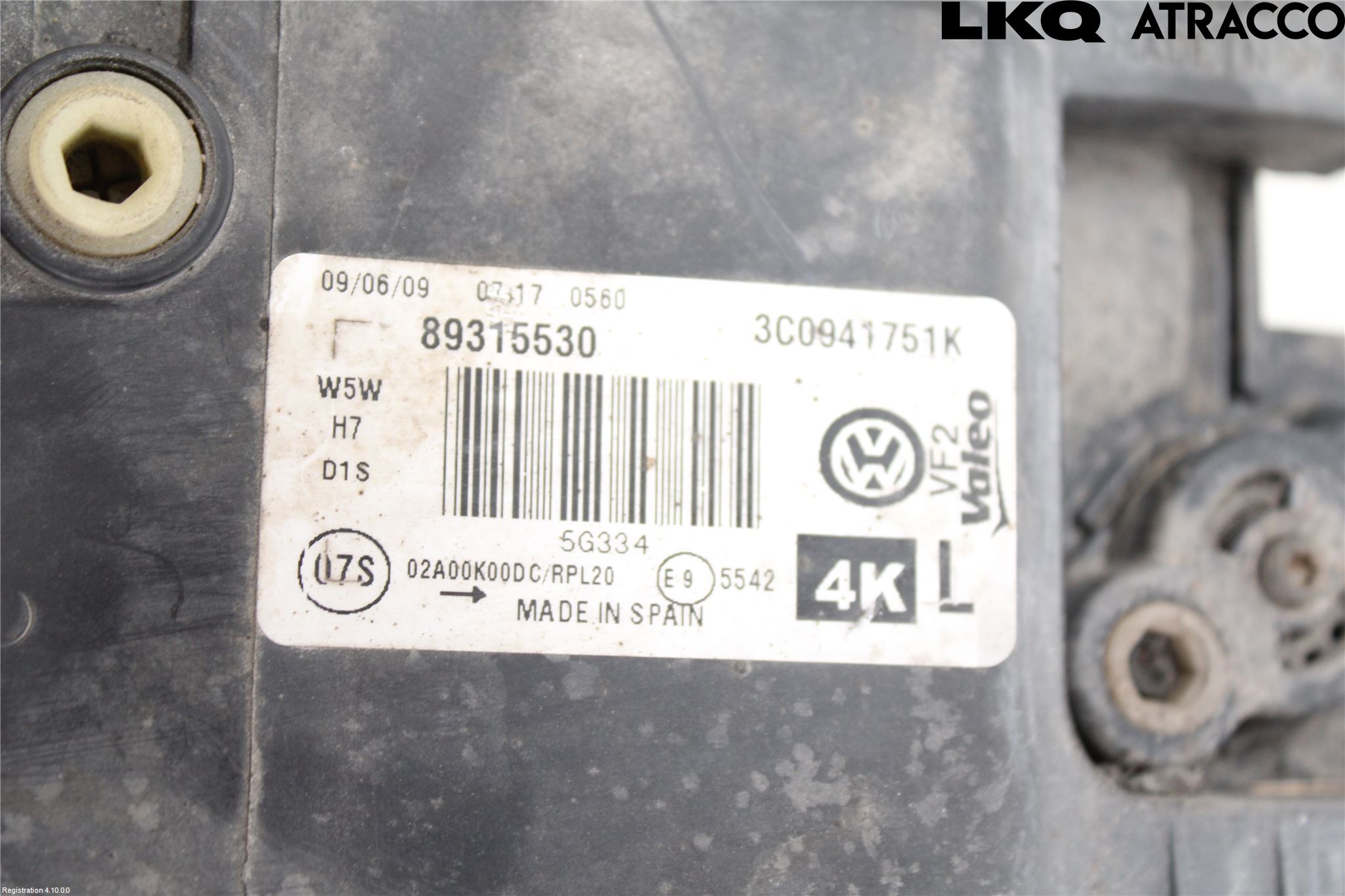 Volkswagen VW PASSAT 05-11 Strålkastare Vänster