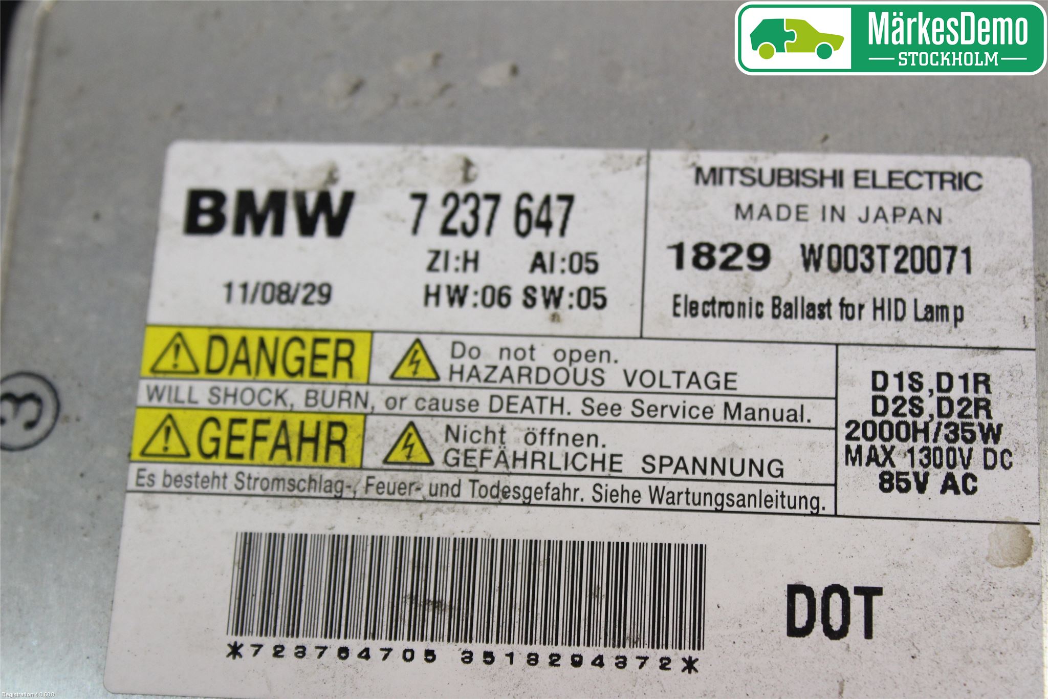 BMW 3 E90/91 SED/TOU 05-12 Styrenhet Strålkastare