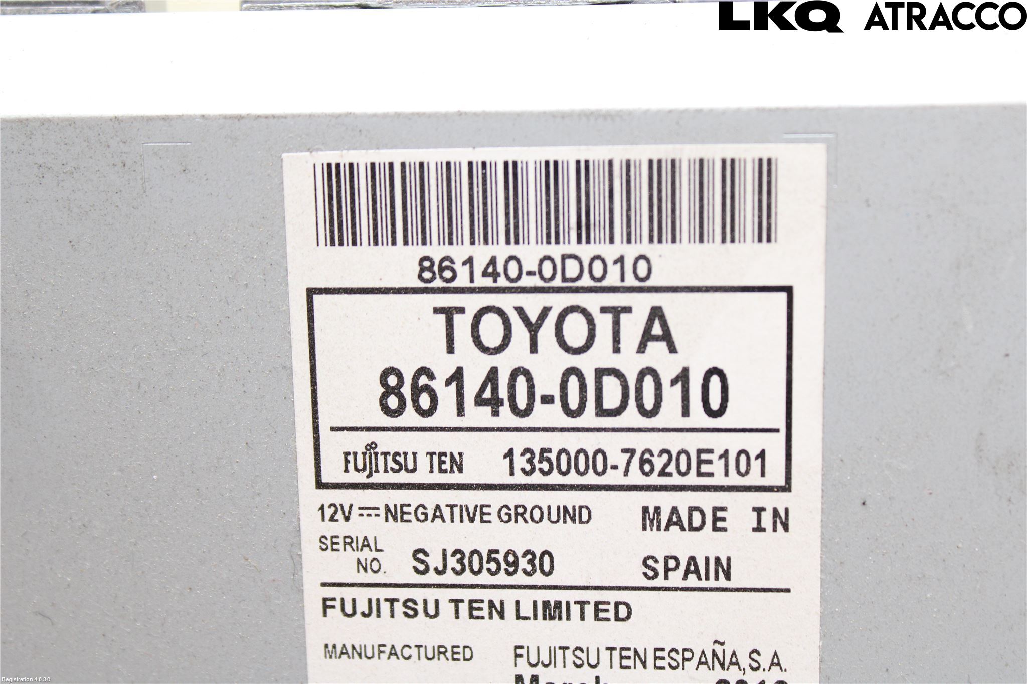 Toyota YARIS XP130 12-14 Cd Radio - Multimediapanel