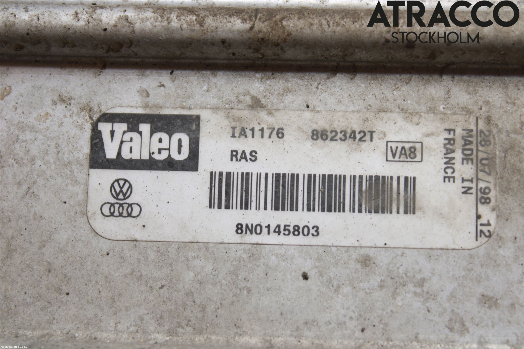 Audi TT 99-06 Laddluft-Intercooler Kyl