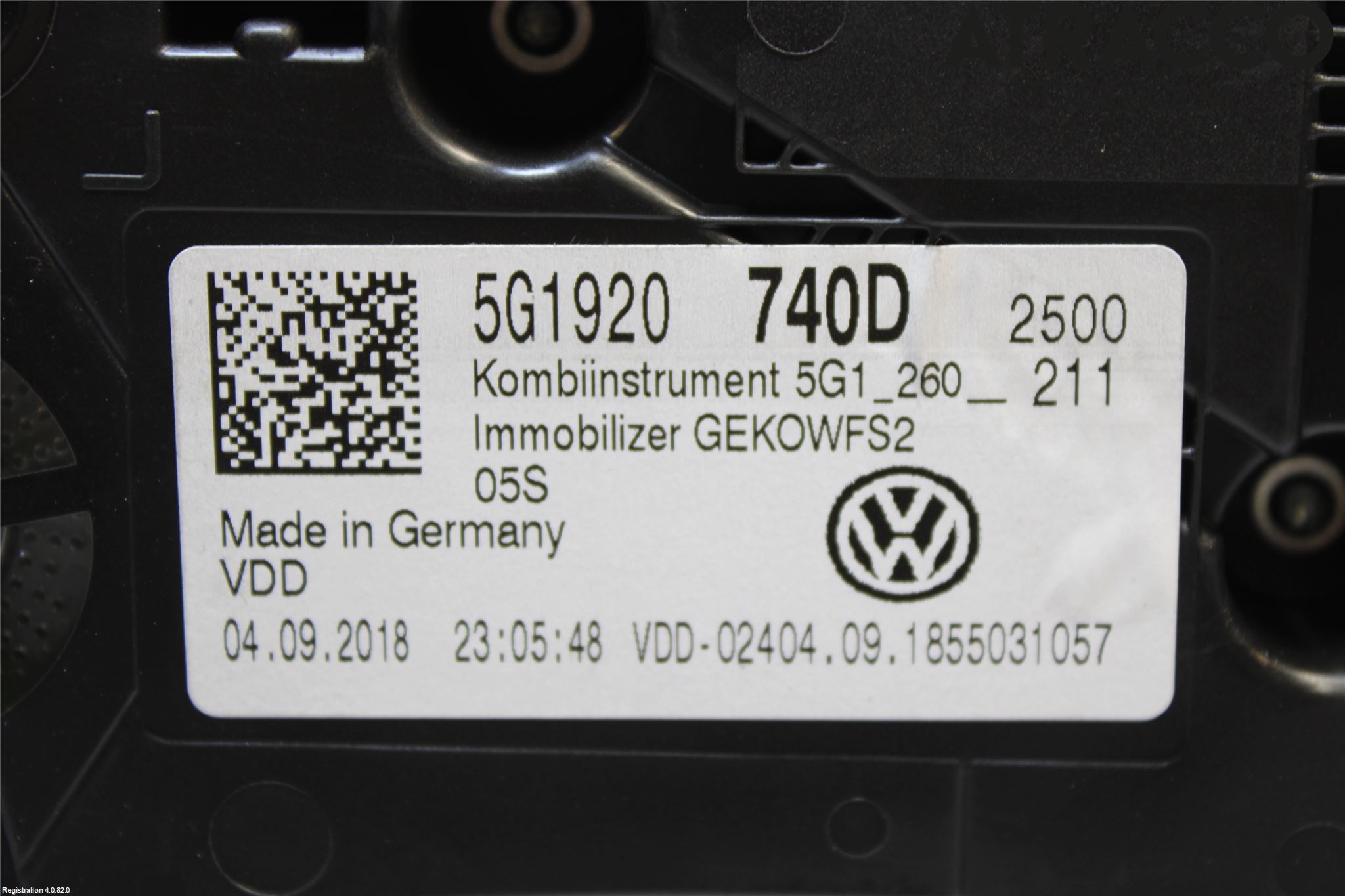 Volkswagen VW GOLF / E-GOLF VII 13-20 Instrument Komb