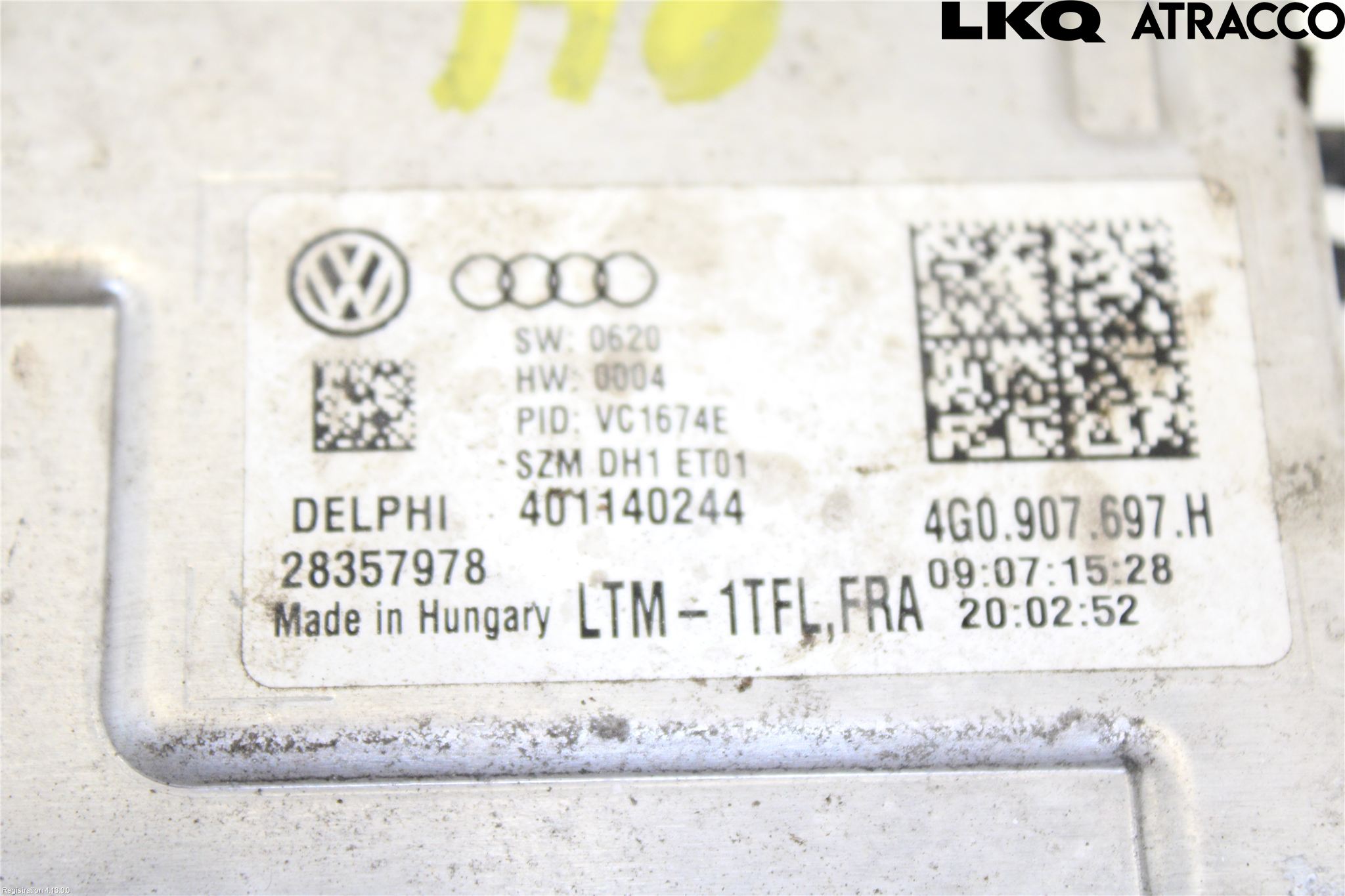 Volkswagen VW PASSAT 15-19 Styrenhet Strålkastare