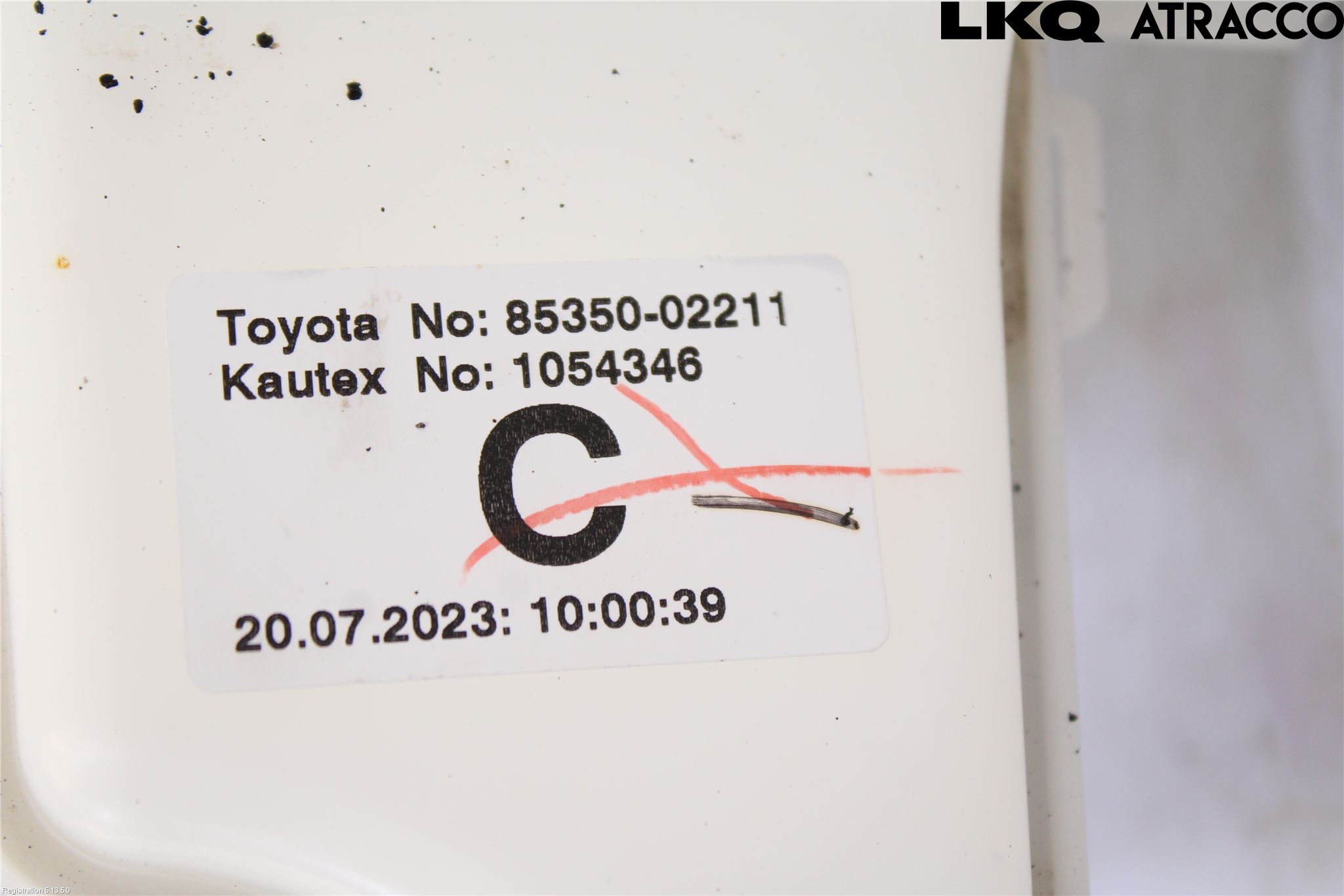 Toyota COROLLA 19- Spolartank Vindruta-Strål