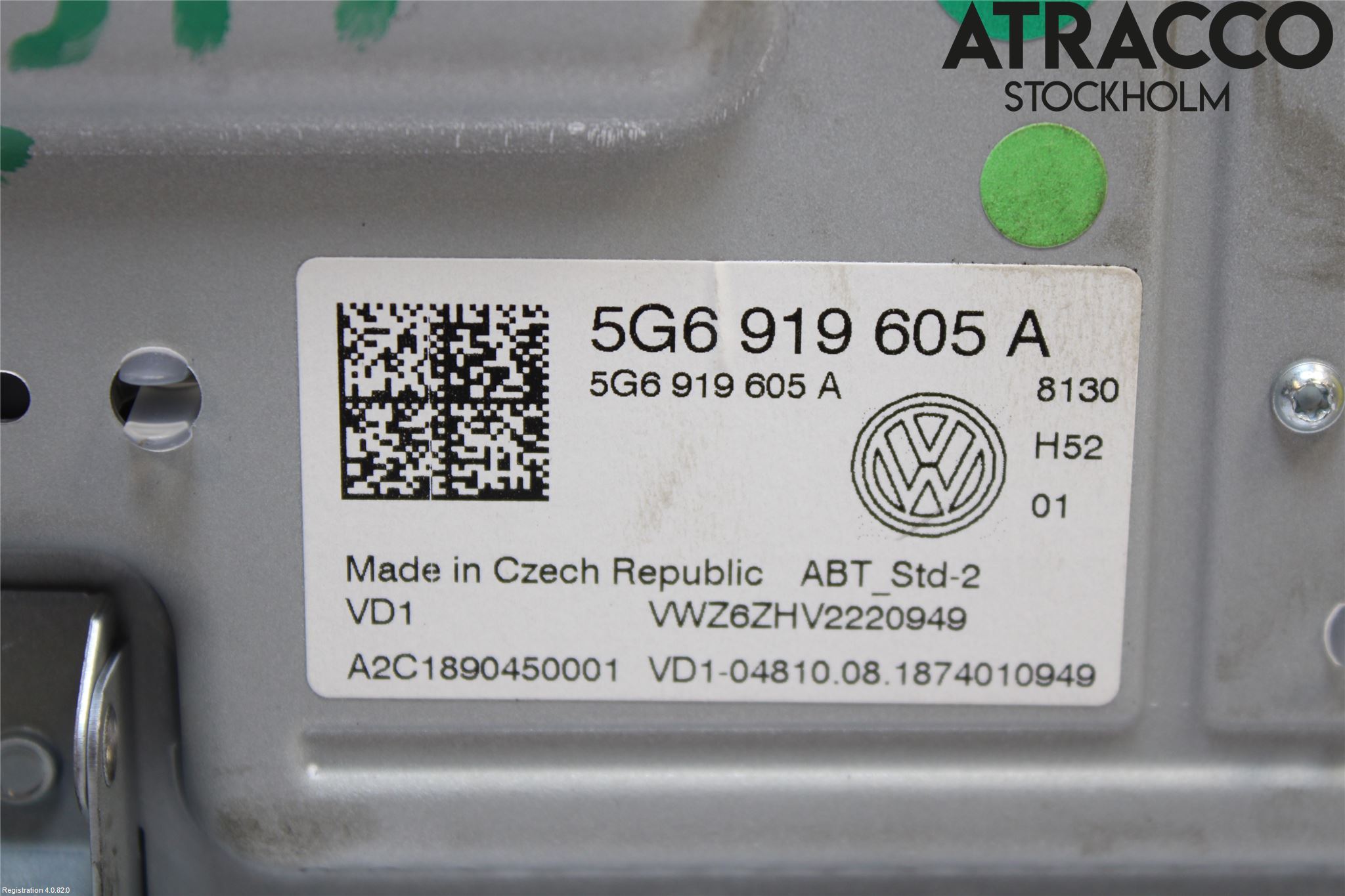 Volkswagen VW GOLF / E-GOLF VII 13-20 Multifunktionsdisplay