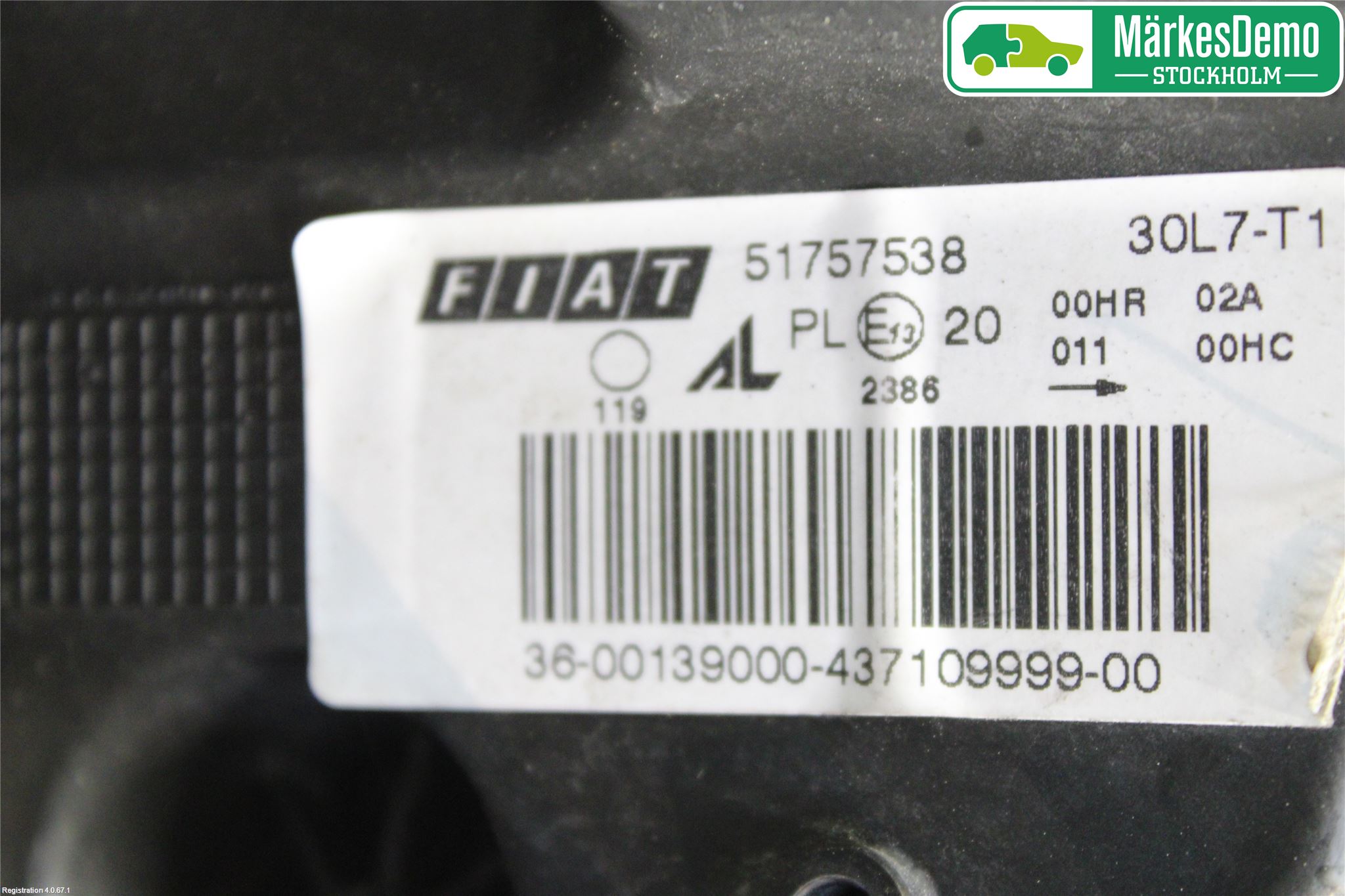 Fiat BRAVO 07-11 Strålkastare Vänster