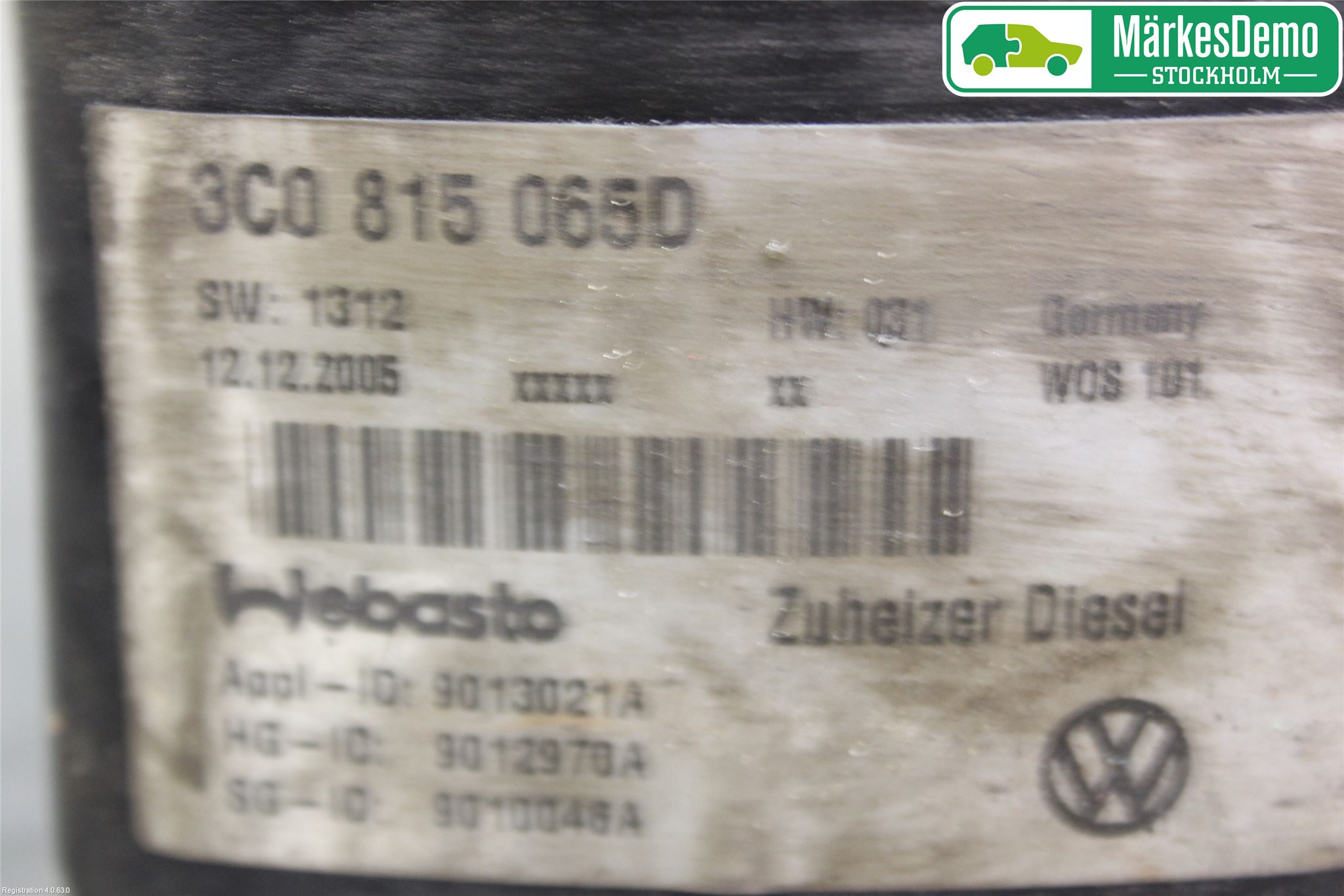 Volkswagen VW PASSAT 05-11 Dieselvärmare