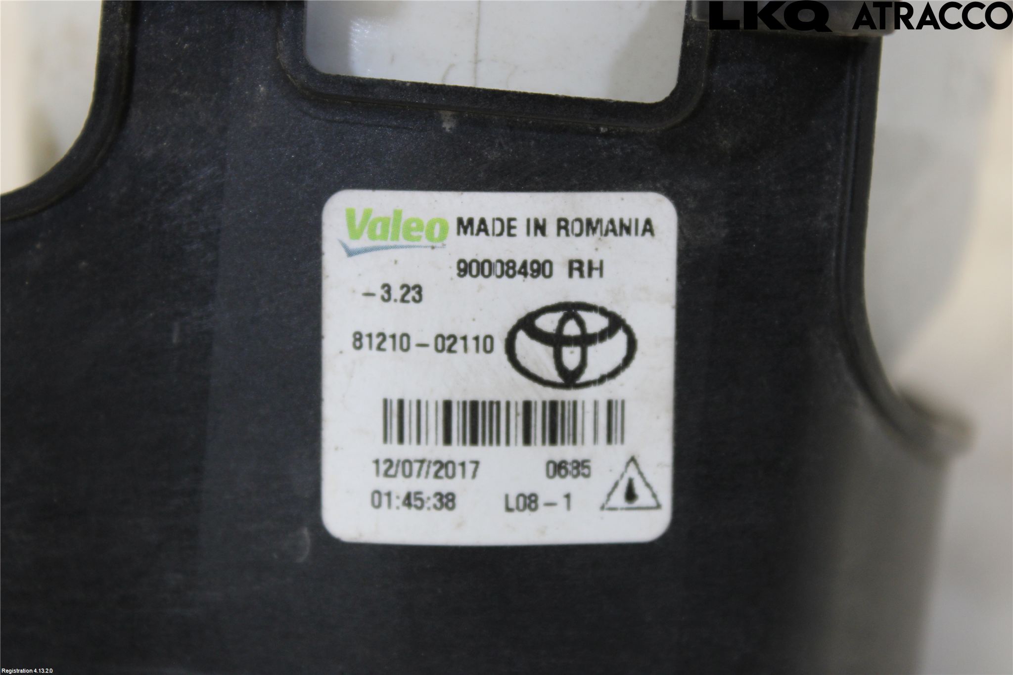 Toyota YARIS XP130 15-20 Dimljus-Varselljus Fram