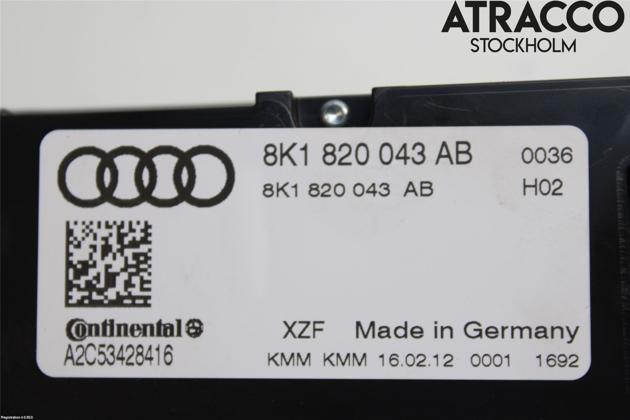 Audi A4/S4 08-11 Ac Styrenhet Ac Manöveren
