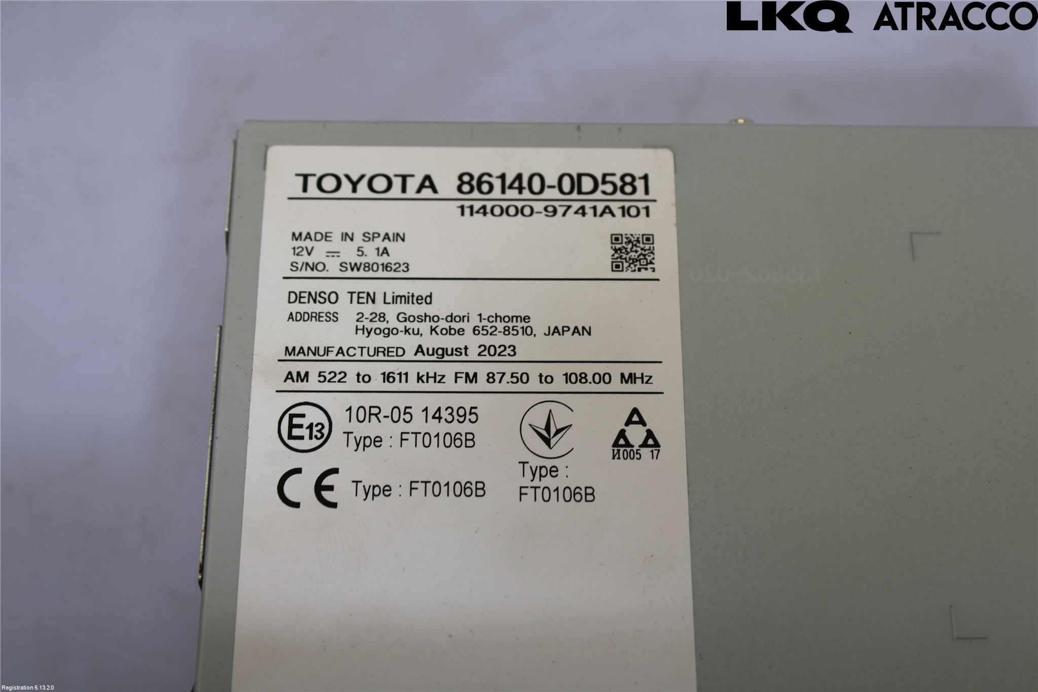 Toyota YARIS XP21 20- Cd Radio - Multimediapanel