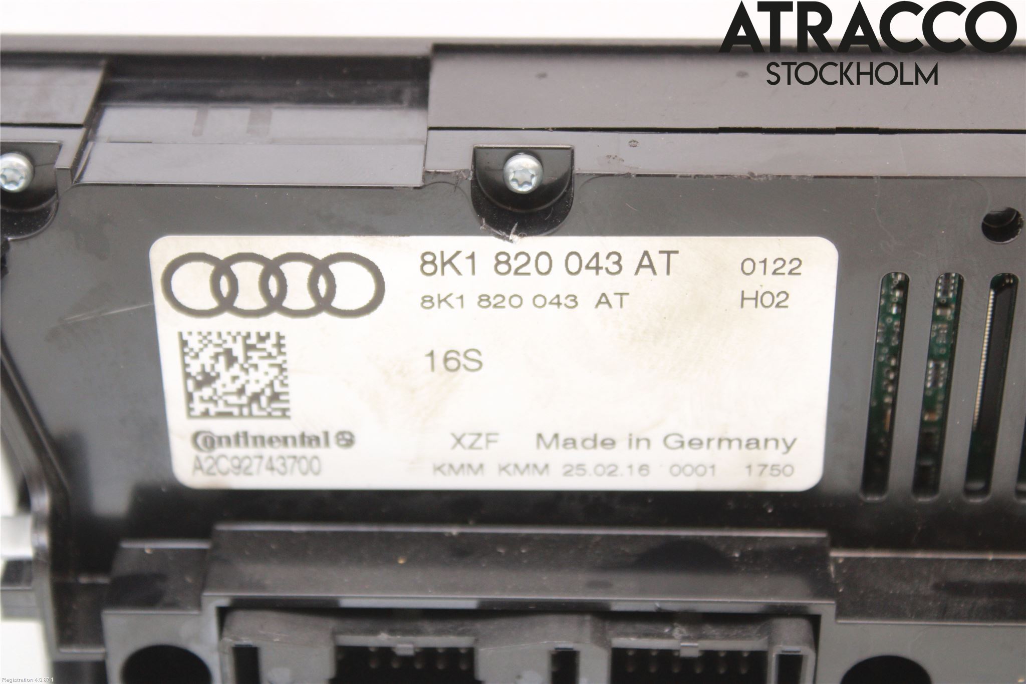 Audi A5 07-16 Ac Styrenhet Ac Manöveren