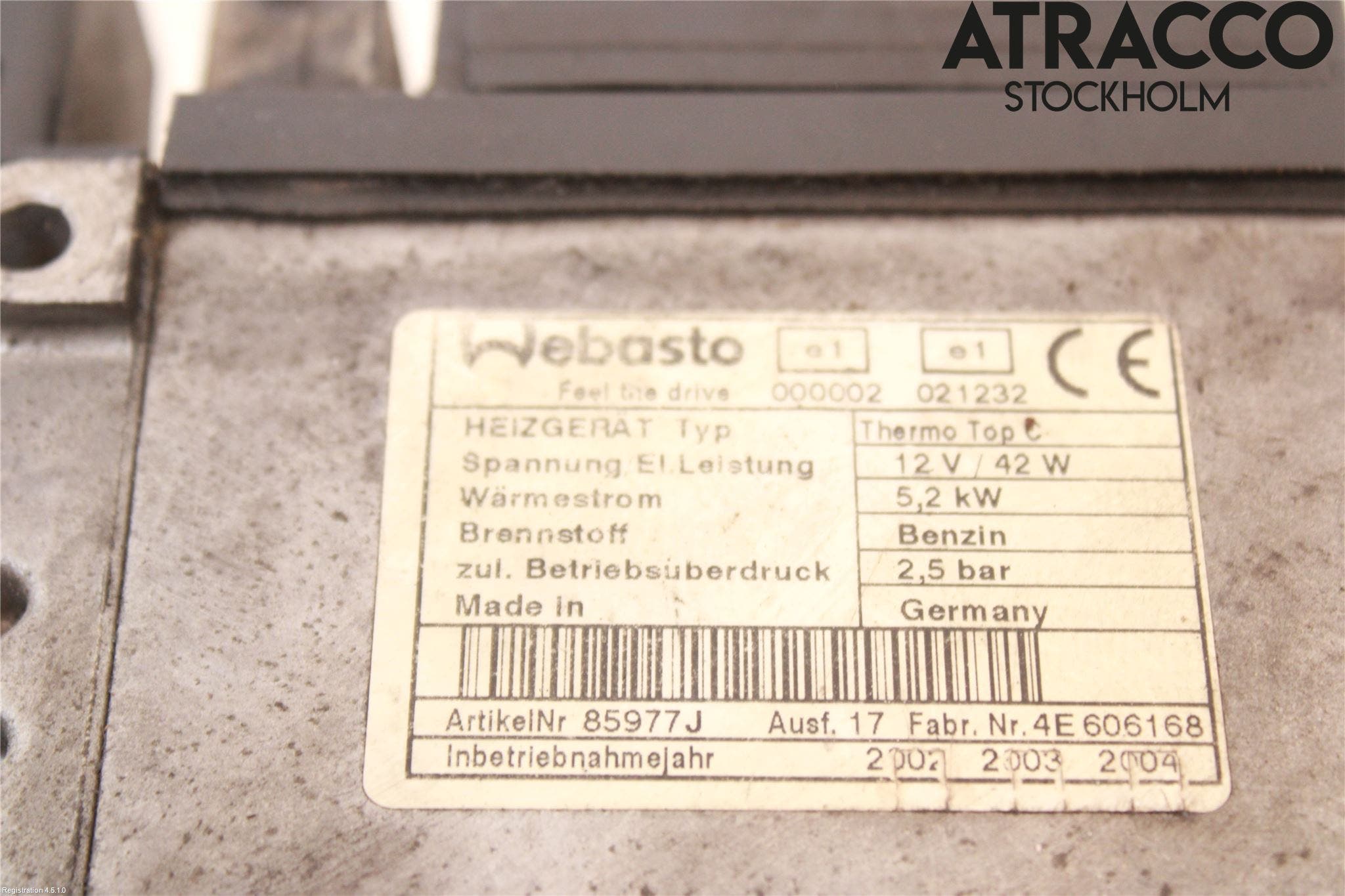 Audi A4/S4 05-07 Bensinvärmare