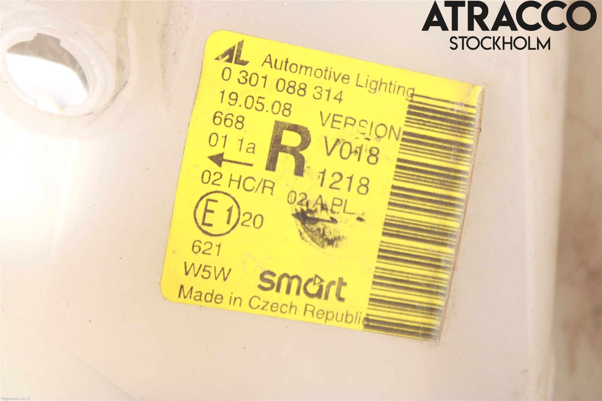 Smart FORTWO I 99-07 Strålkastare Höger
