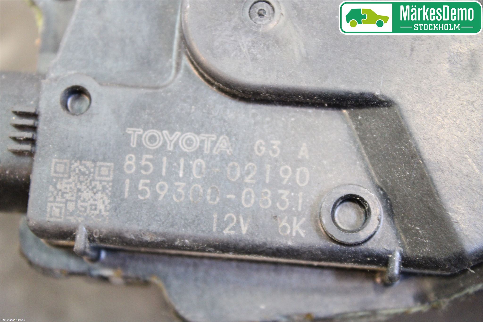 Toyota AURIS 07-09 Torkarmotor Vindruta