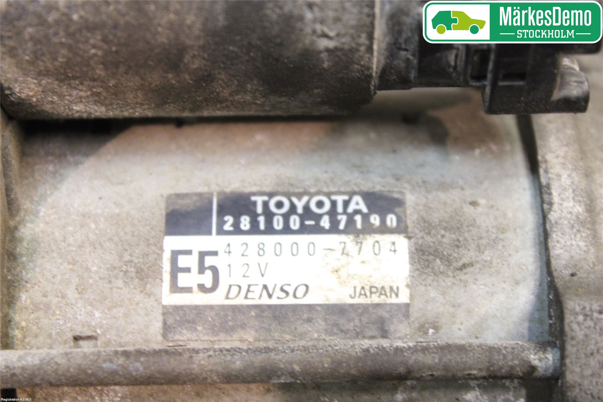 Toyota VERSO-S 11-16 Startmotor