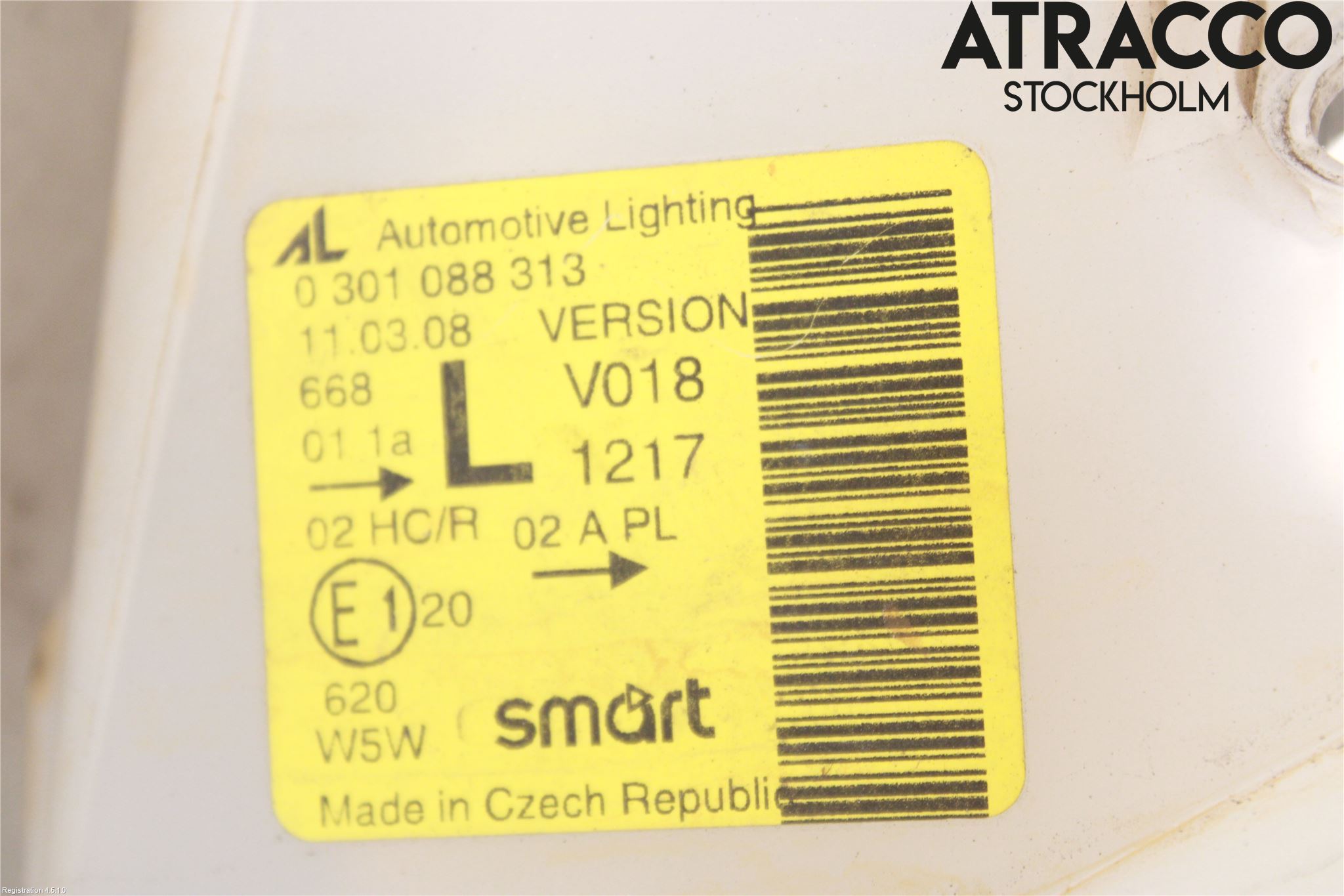 Smart FORTWO I 99-07 Strålkastare Vänster