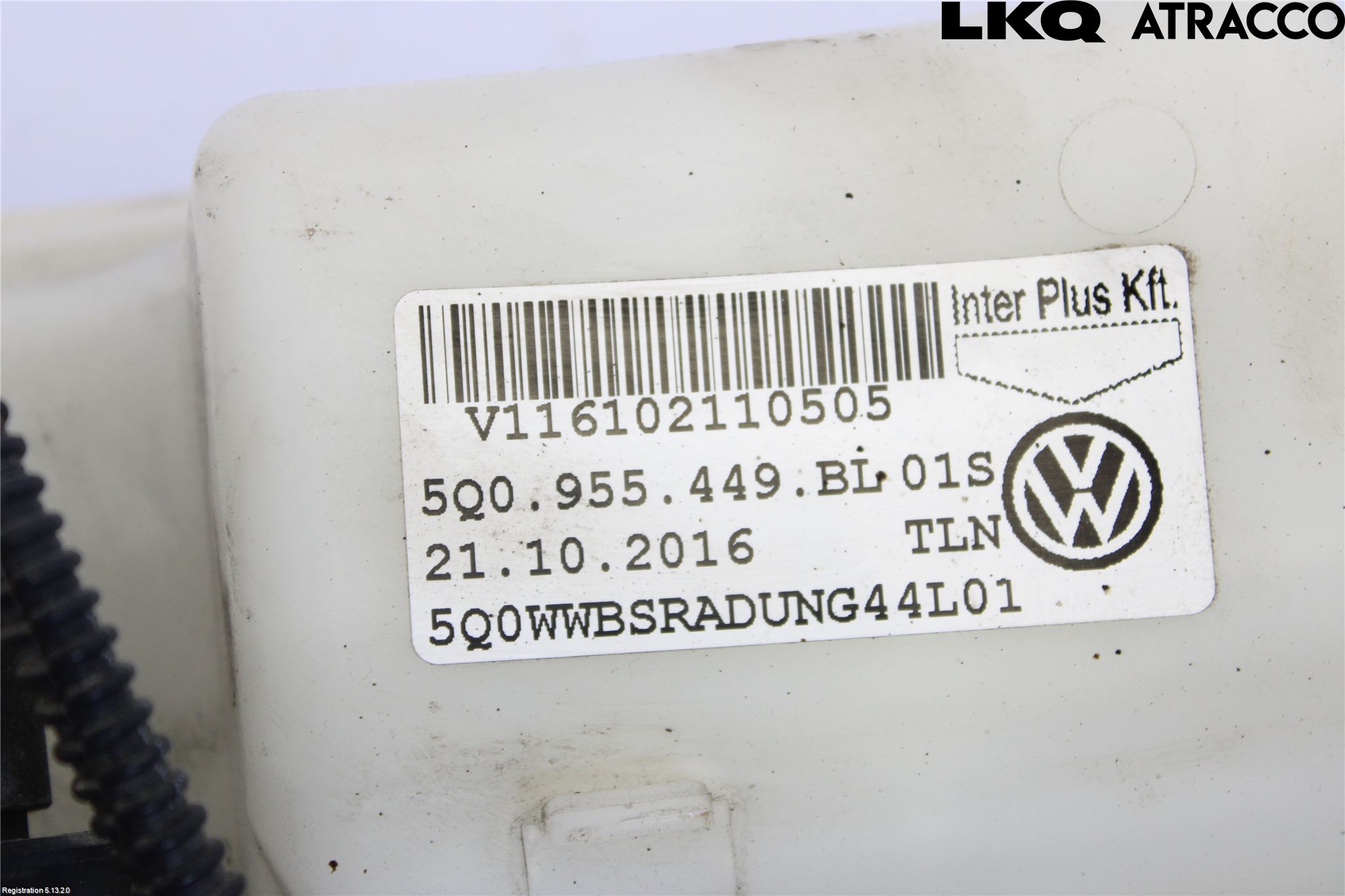 Volkswagen VW GOLF / E-GOLF VII 13-20 Spolartank Vindruta