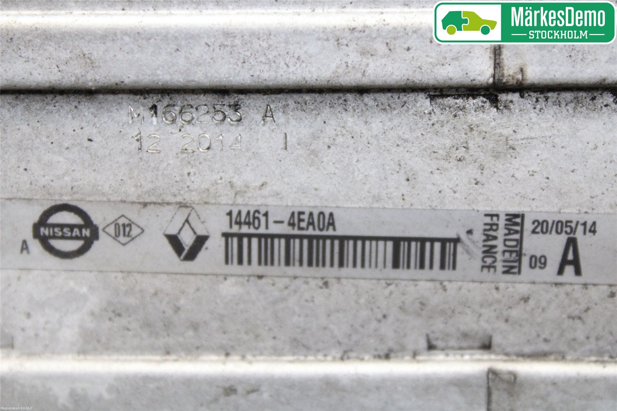 Nissan QASHQAI 14-17 Laddluft-Intercooler Kyl