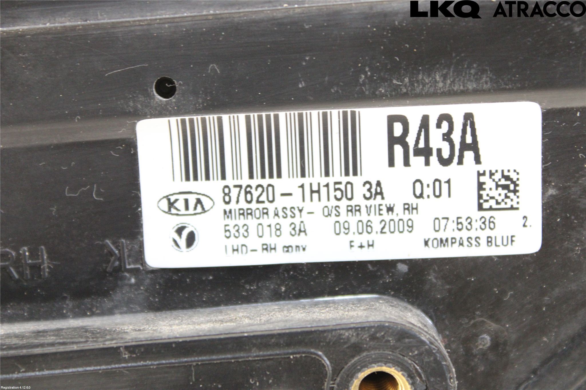 Kia CEED 06-12 Spegel Yttre El Hö