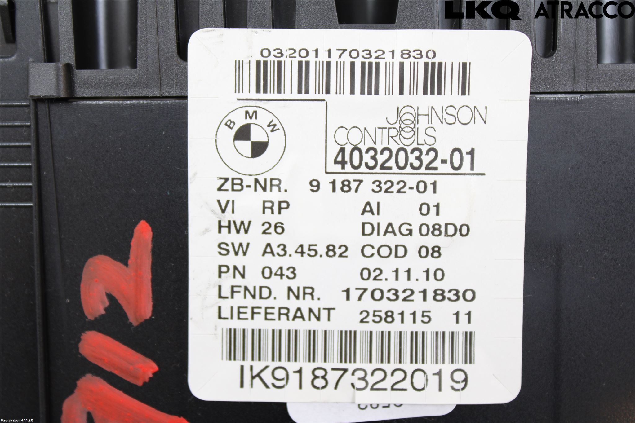 BMW 1 E87/81 5D/3D 03-11 Instrument Komb