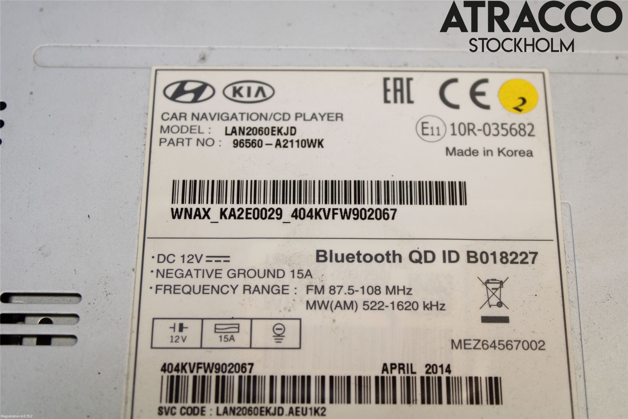 Kia CEED 12-18 Cd Radio - Multimediapanel