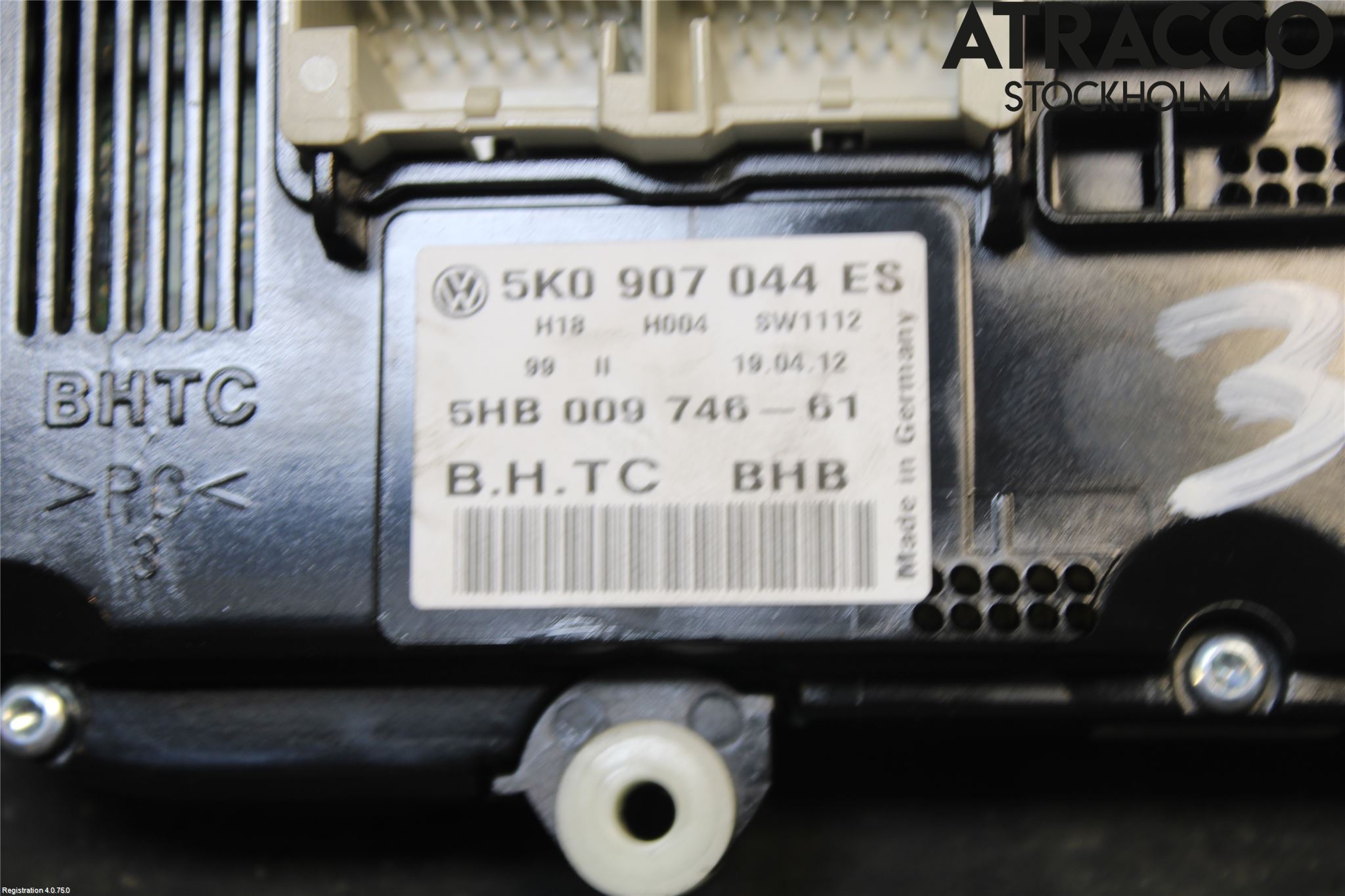 Volkswagen VW TOURAN 10-15 Ac Styrenhet Ac Manöveren